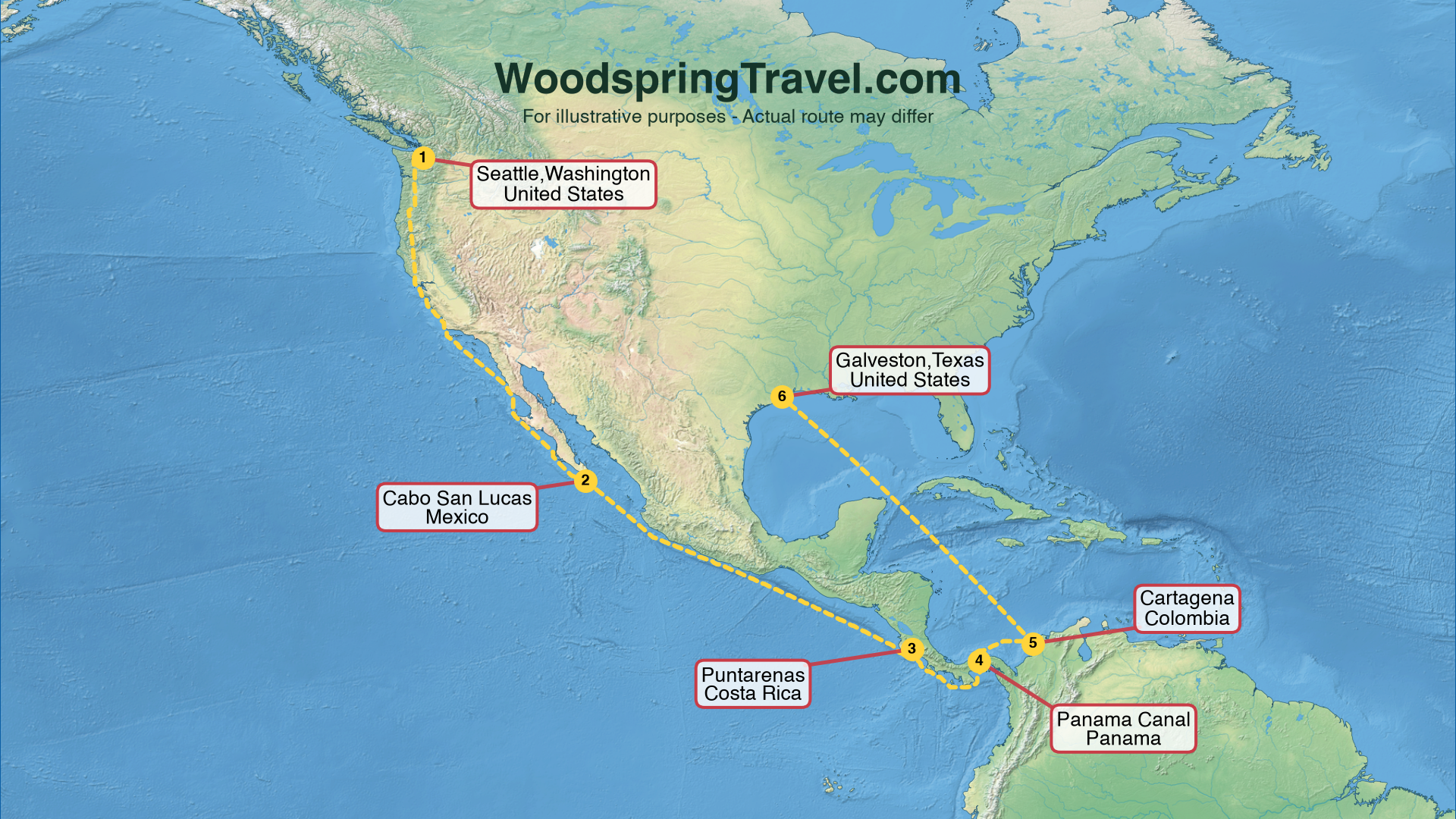 Route Illustration - Actual route may differ