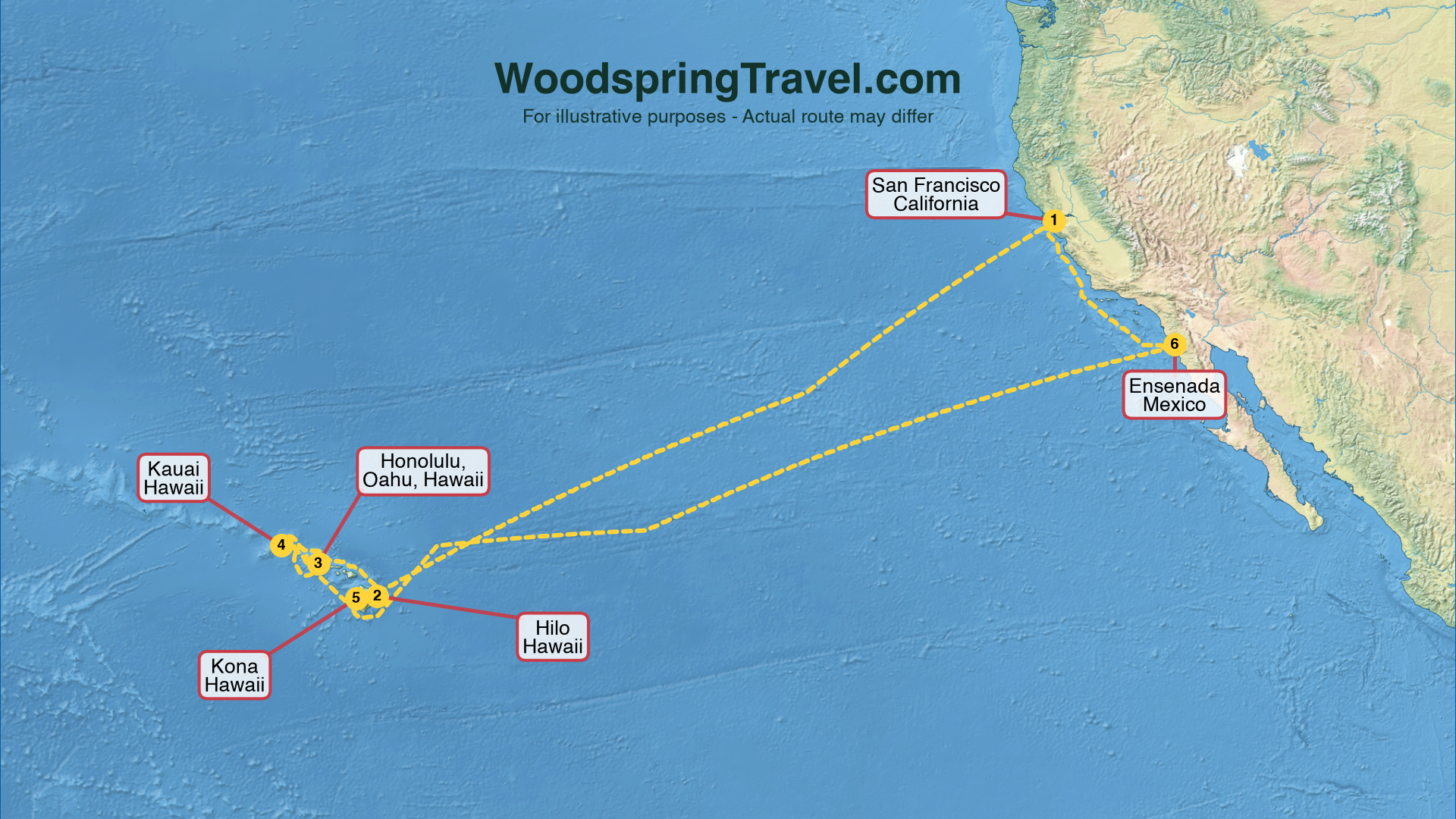 Route Illustration - Actual route may differ