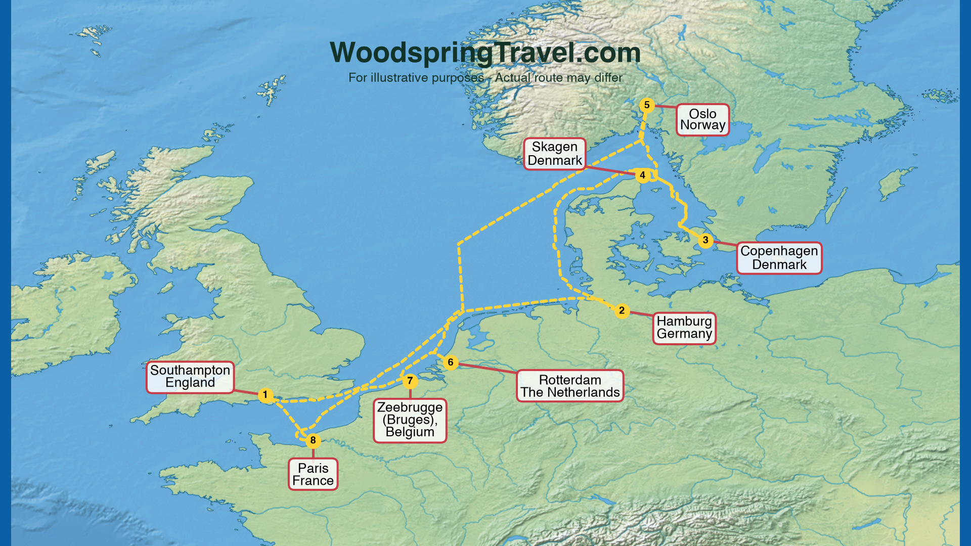 Route Illustration - Actual route may differ Route Illustration - Actual route may differ