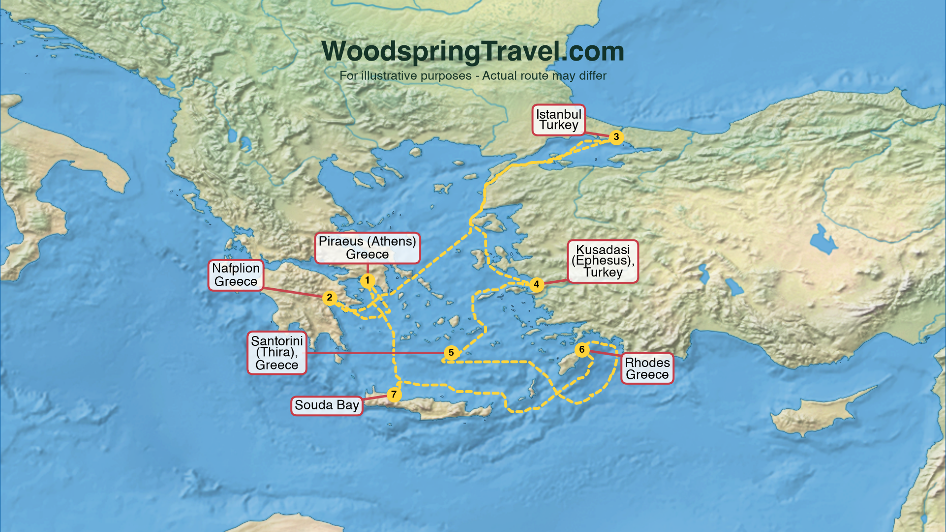 Route Illustration - Actual route may differ