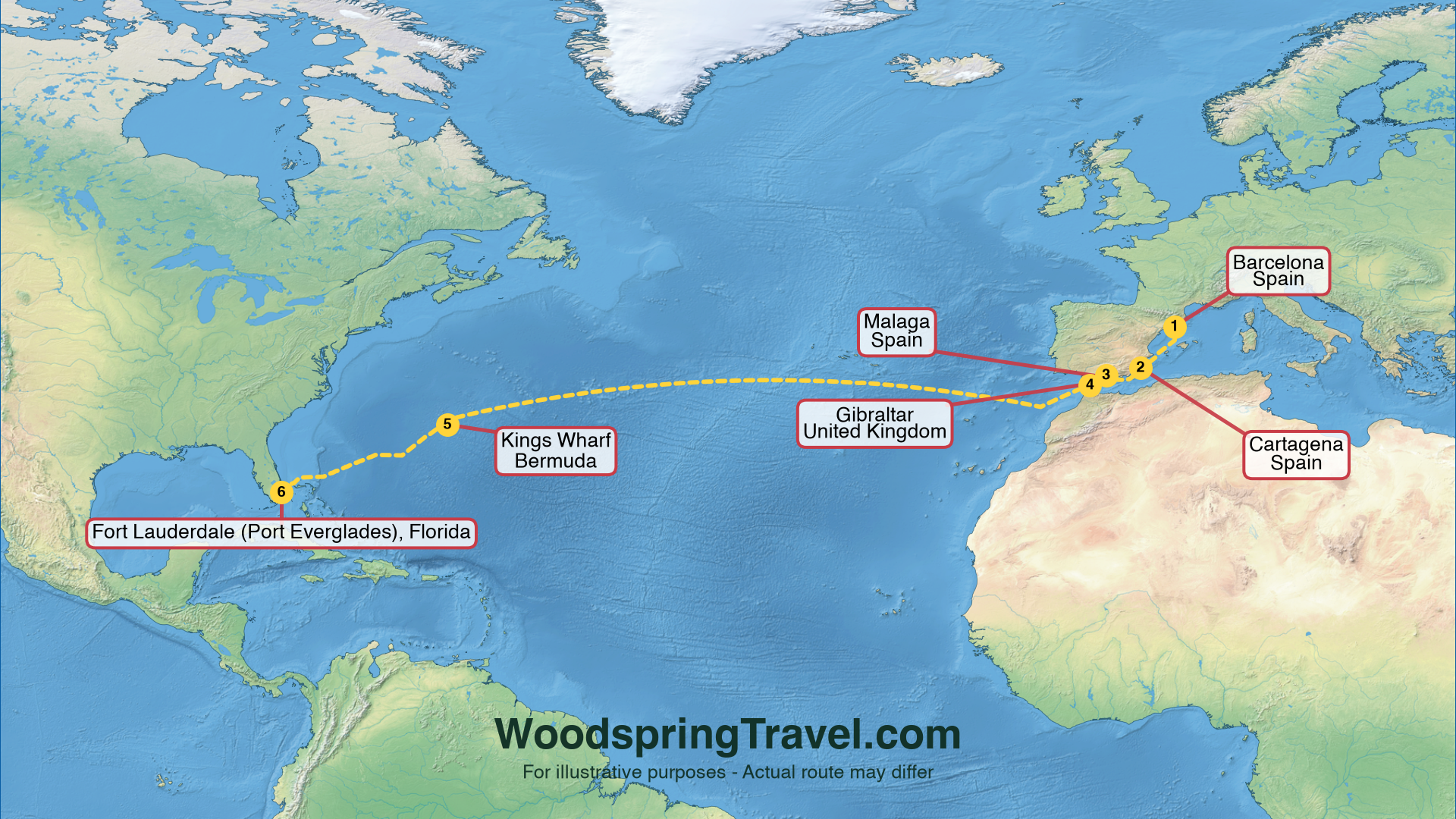 Route Illustration - Actual route may differ