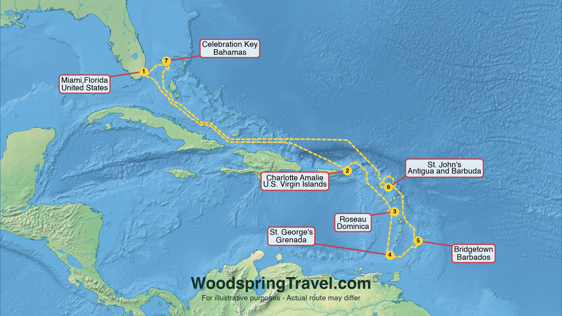 Route Illustration - Actual route may differ