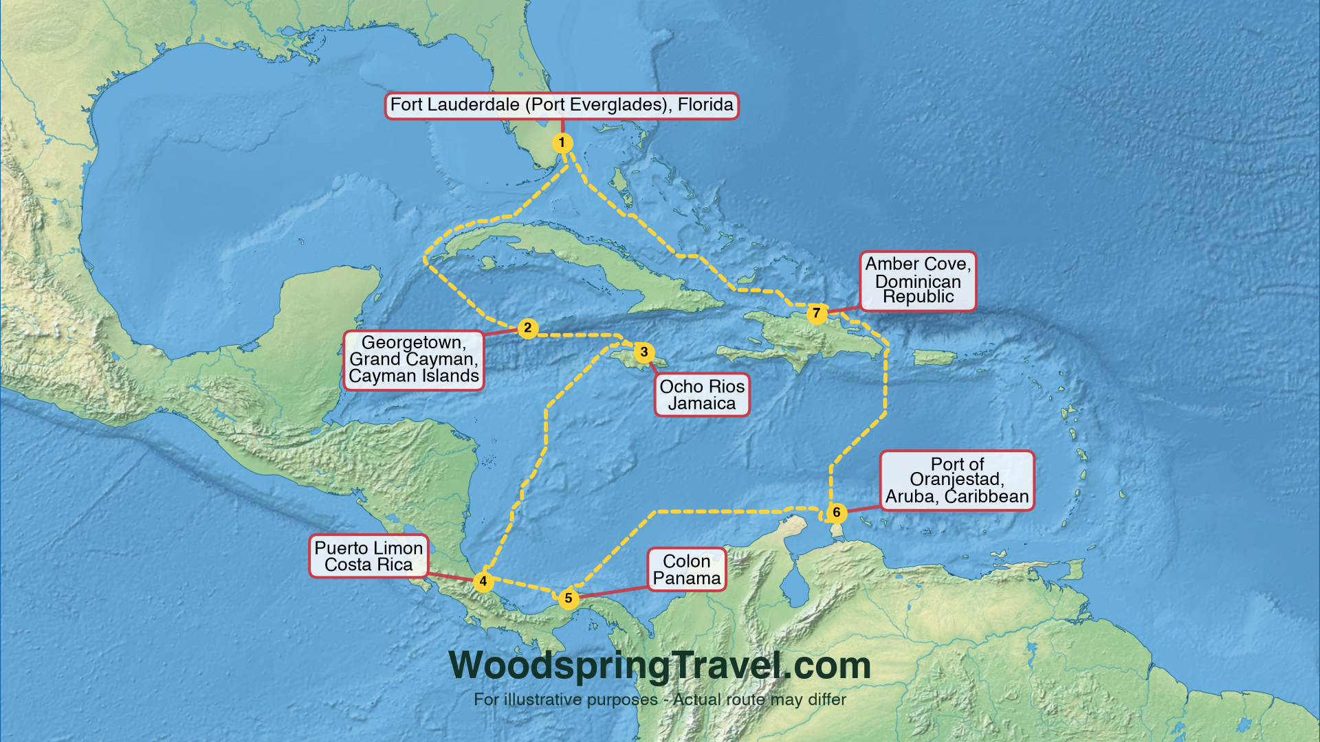 Route Illustration - Actual route may differ