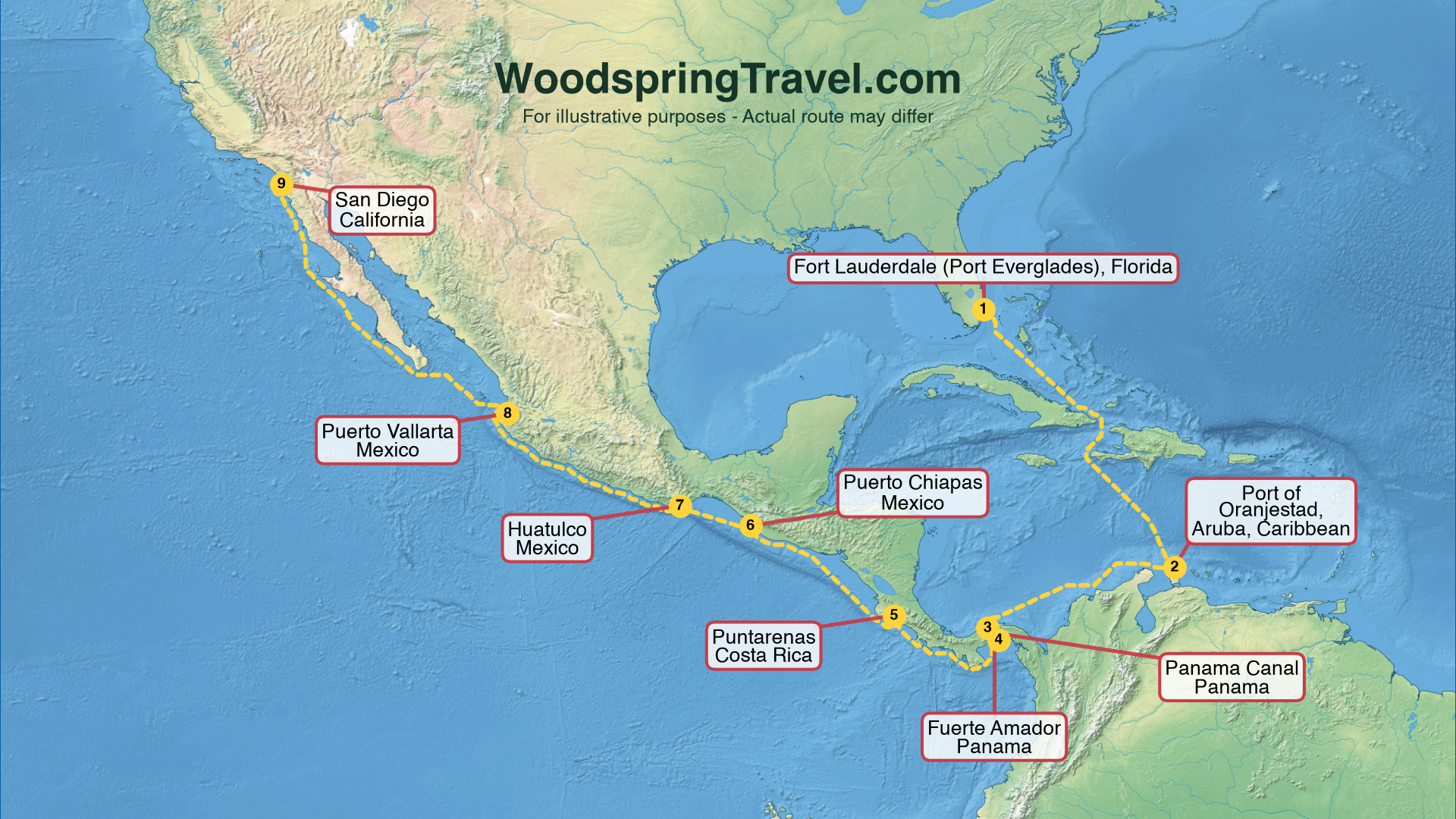 Route Illustration - Actual route may differ