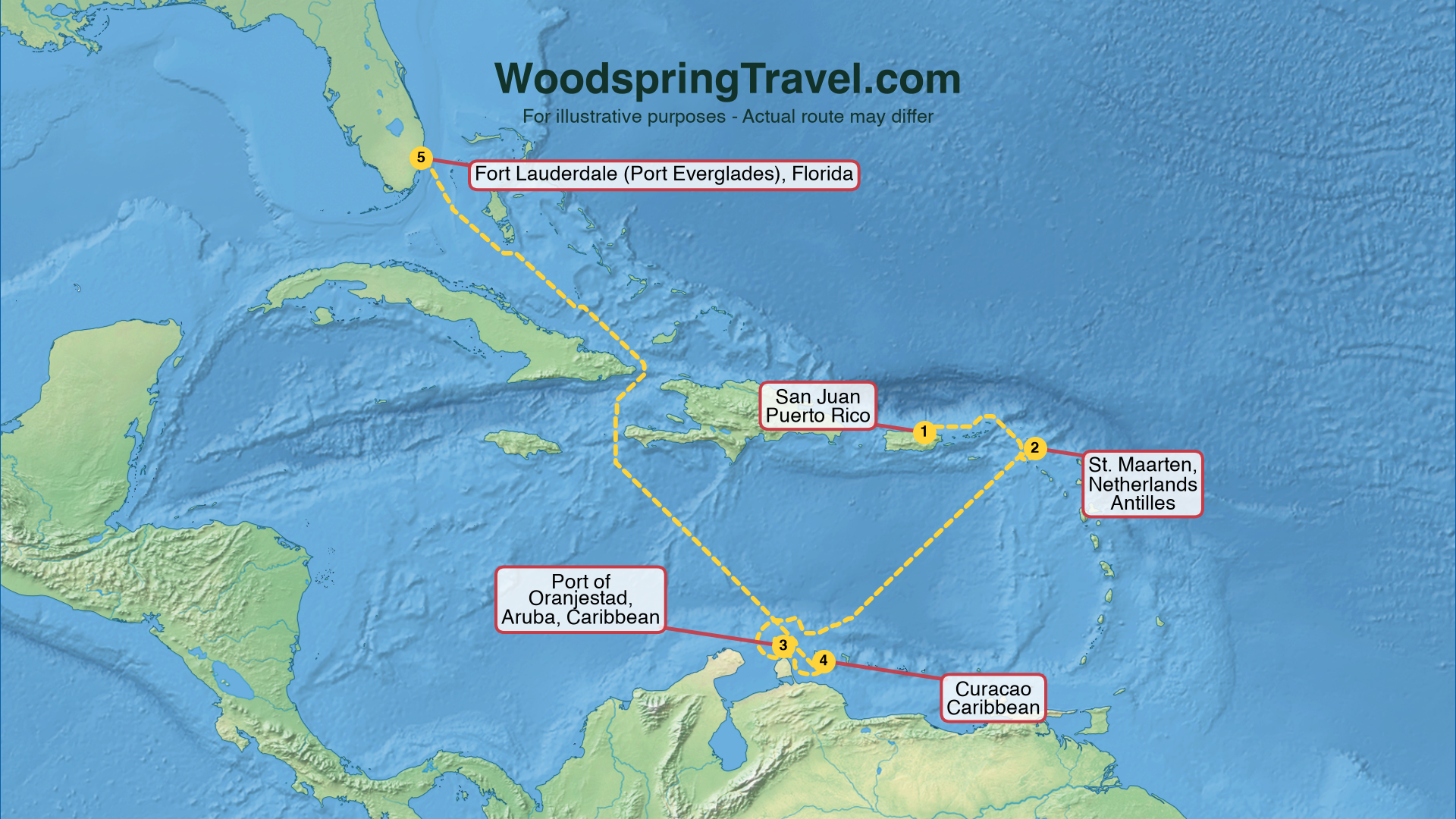 Route Illustration - Actual route may differ