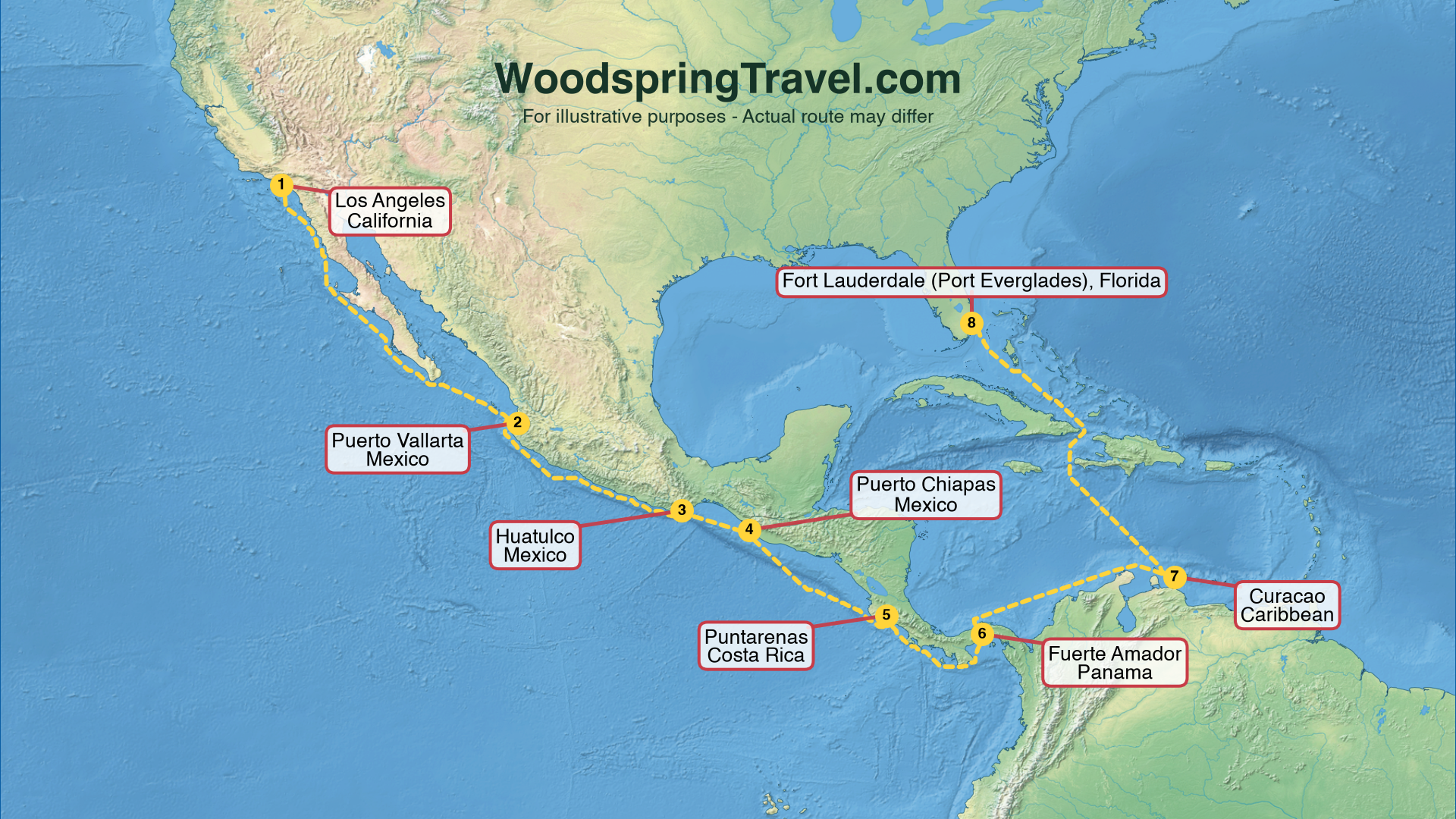 Route Illustration - Actual route may differ