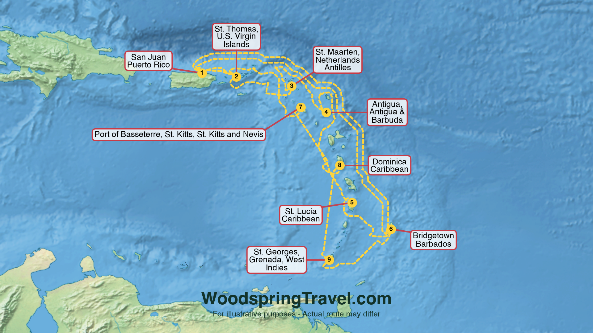 Route Illustration - Actual route may differ