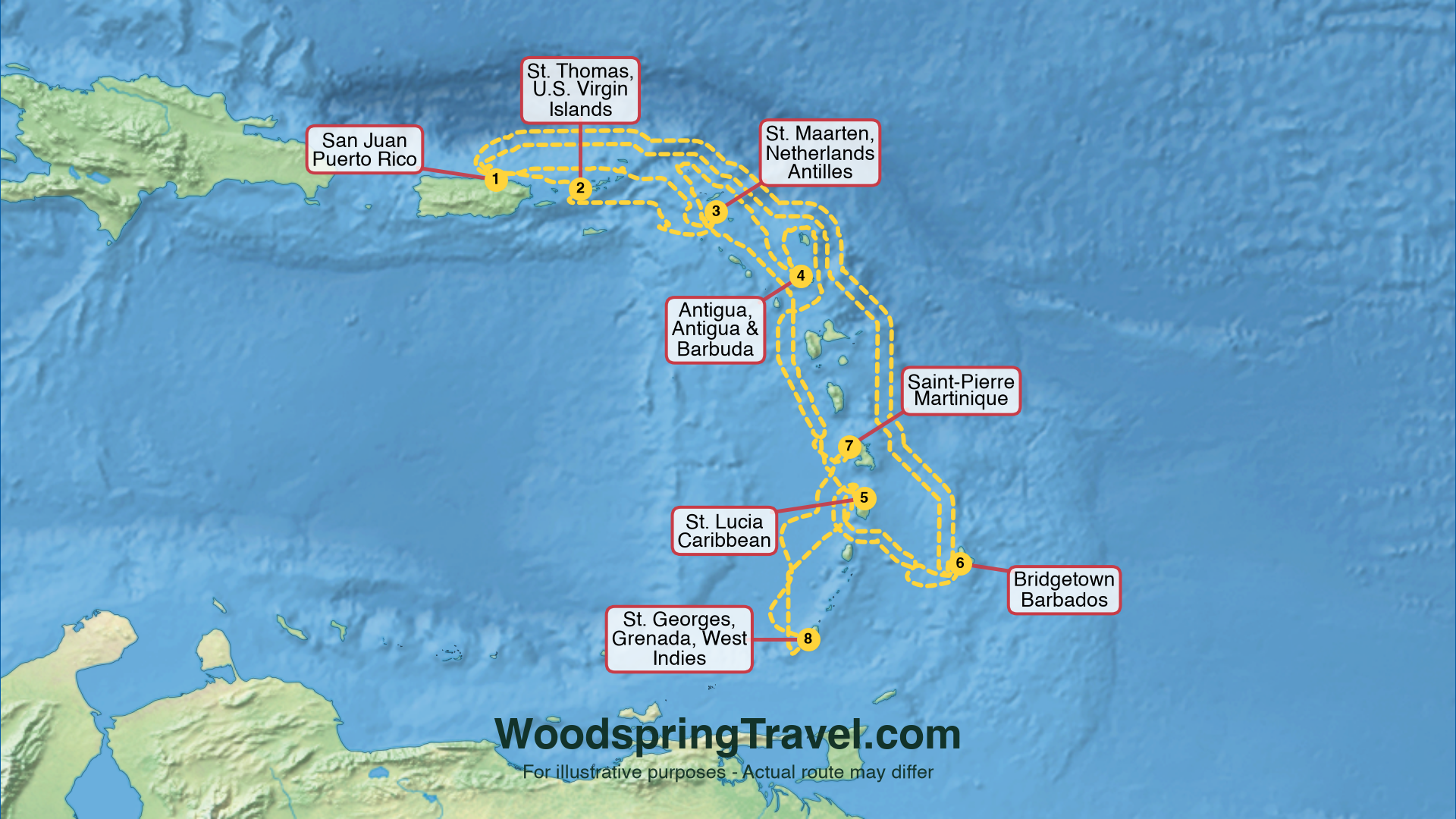 Route Illustration - Actual route may differ