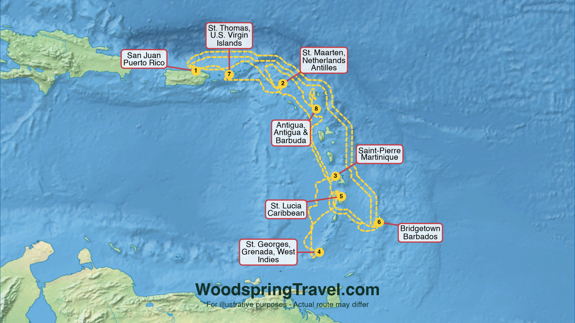 Route Illustration - Actual route may differ