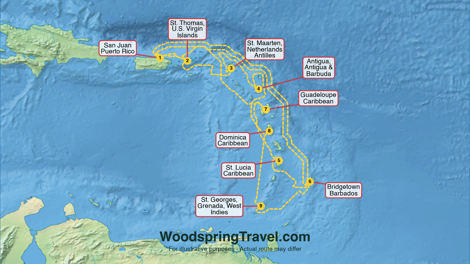 Route Illustration - Actual route may differ