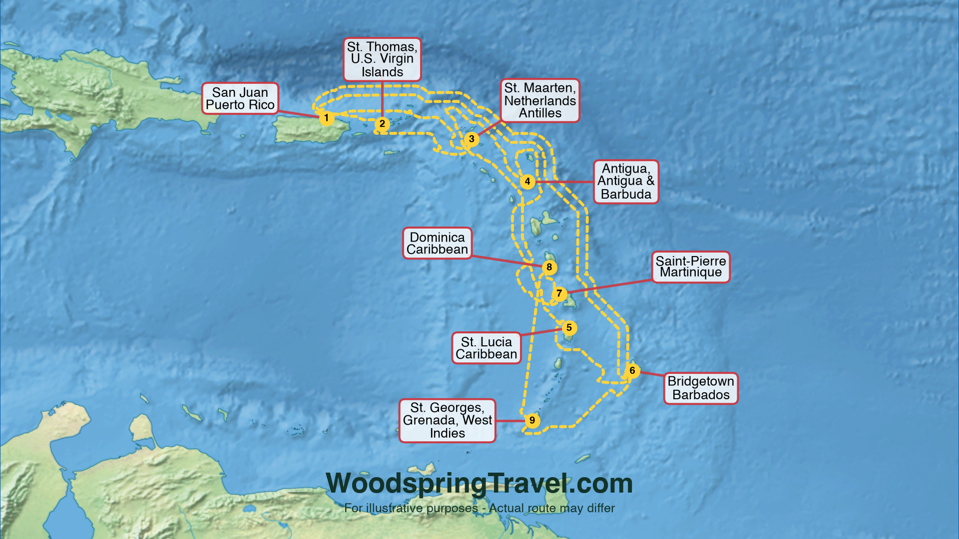 Route Illustration - Actual route may differ