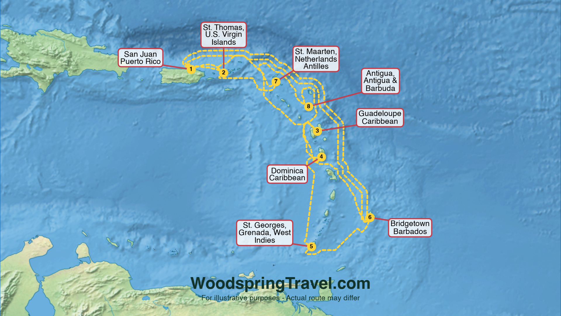 Route Illustration - Actual route may differ