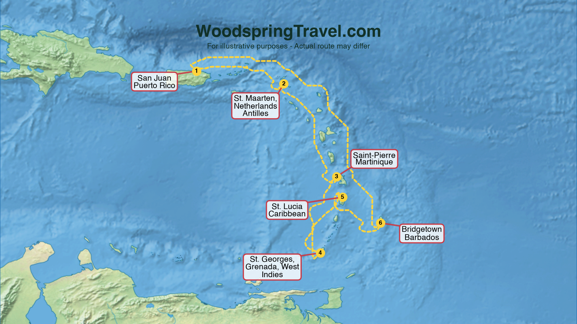 Route Illustration - Actual route may differ