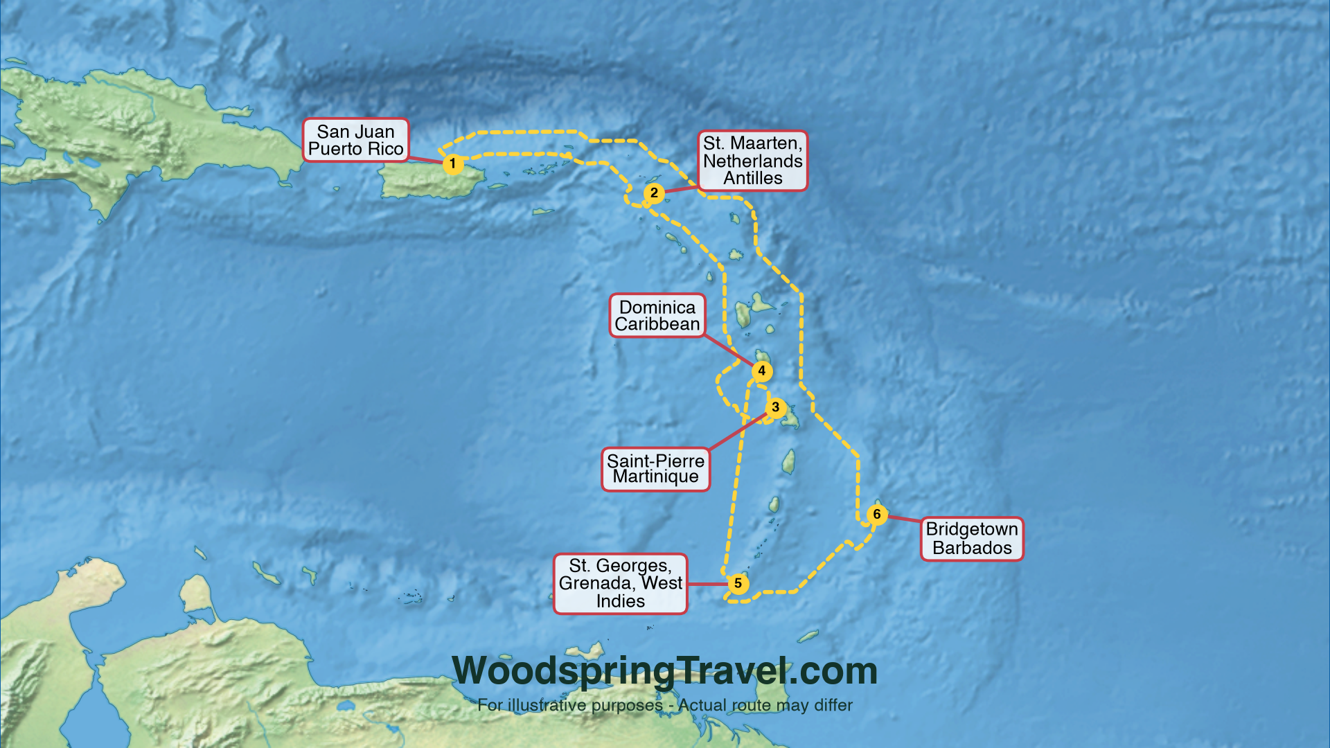 Route Illustration - Actual route may differ