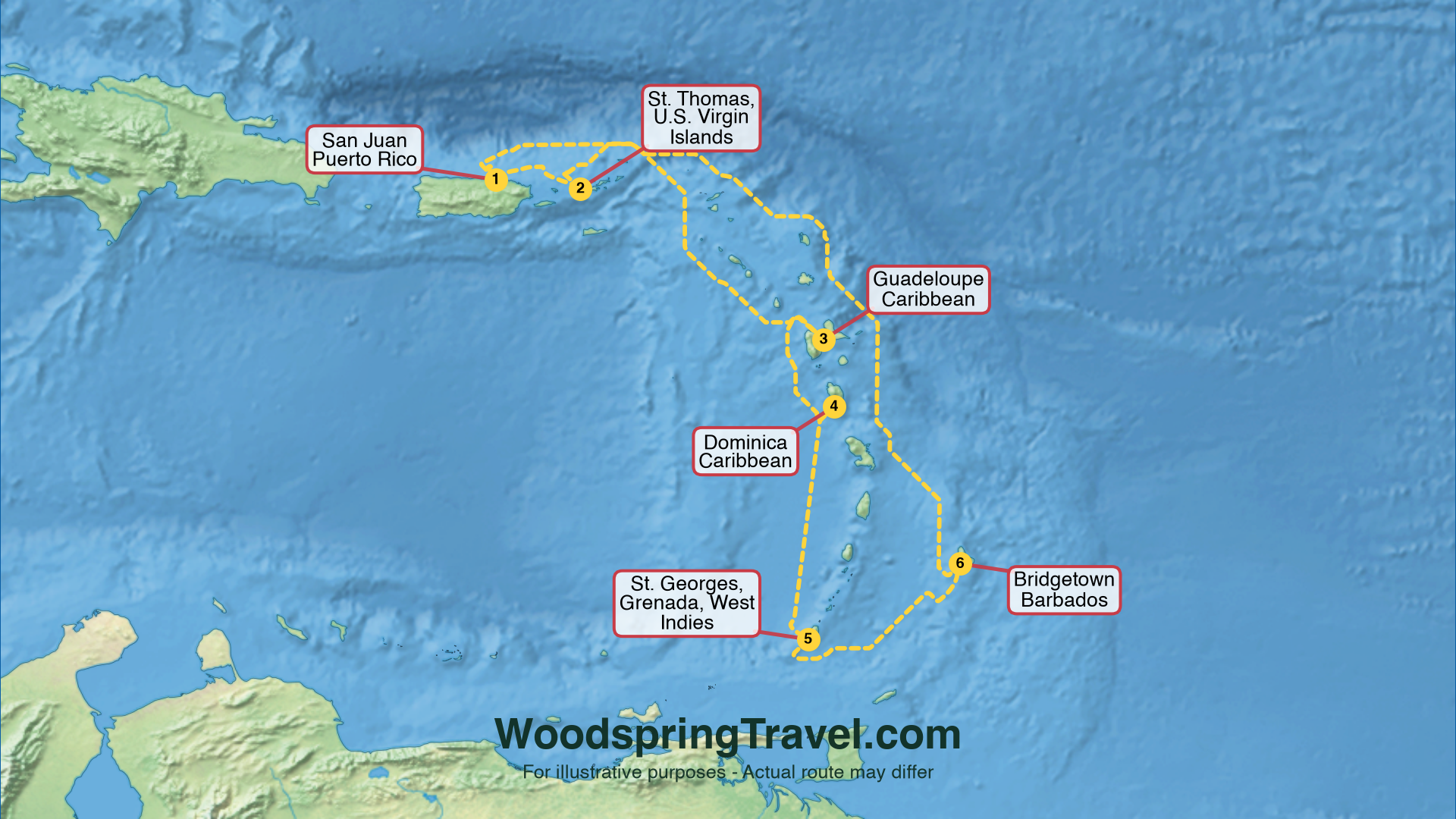 Route Illustration - Actual route may differ