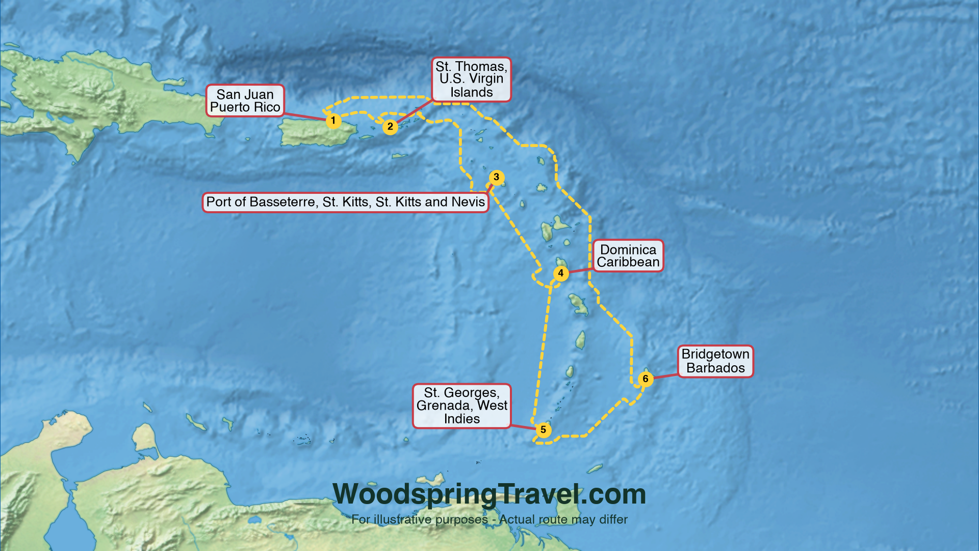 Route Illustration - Actual route may differ
