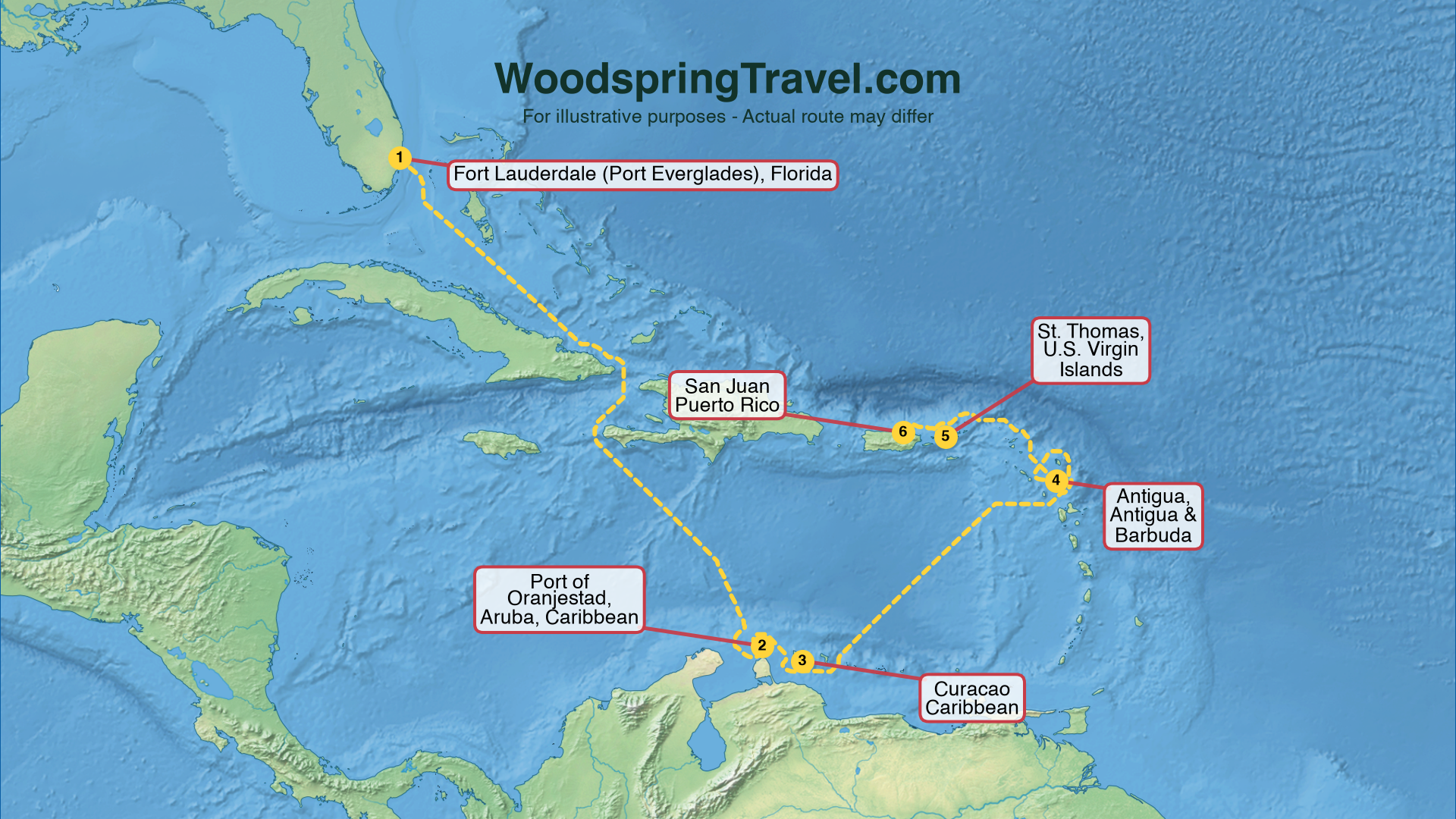 Route Illustration - Actual route may differ