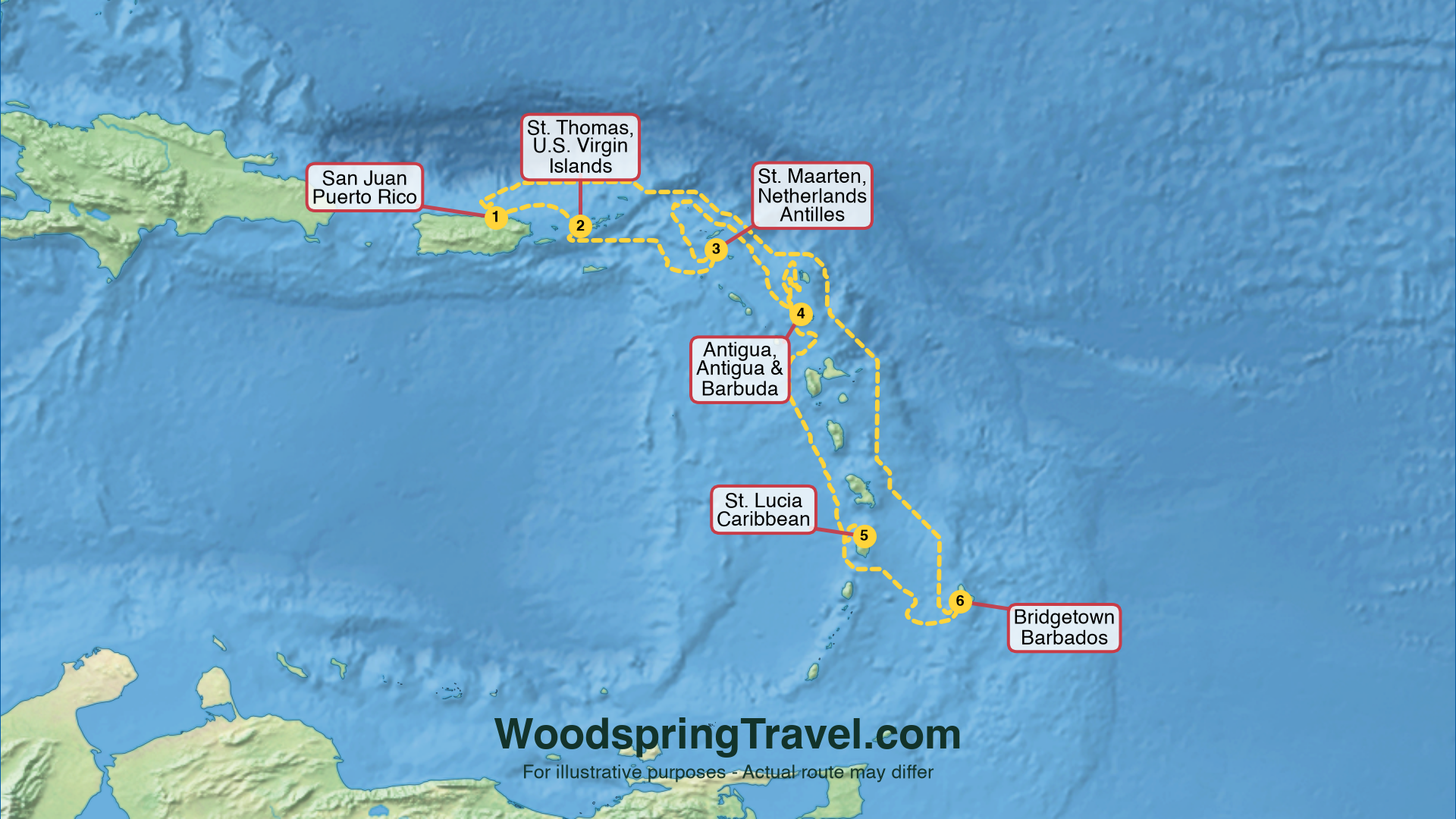 Route Illustration - Actual route may differ
