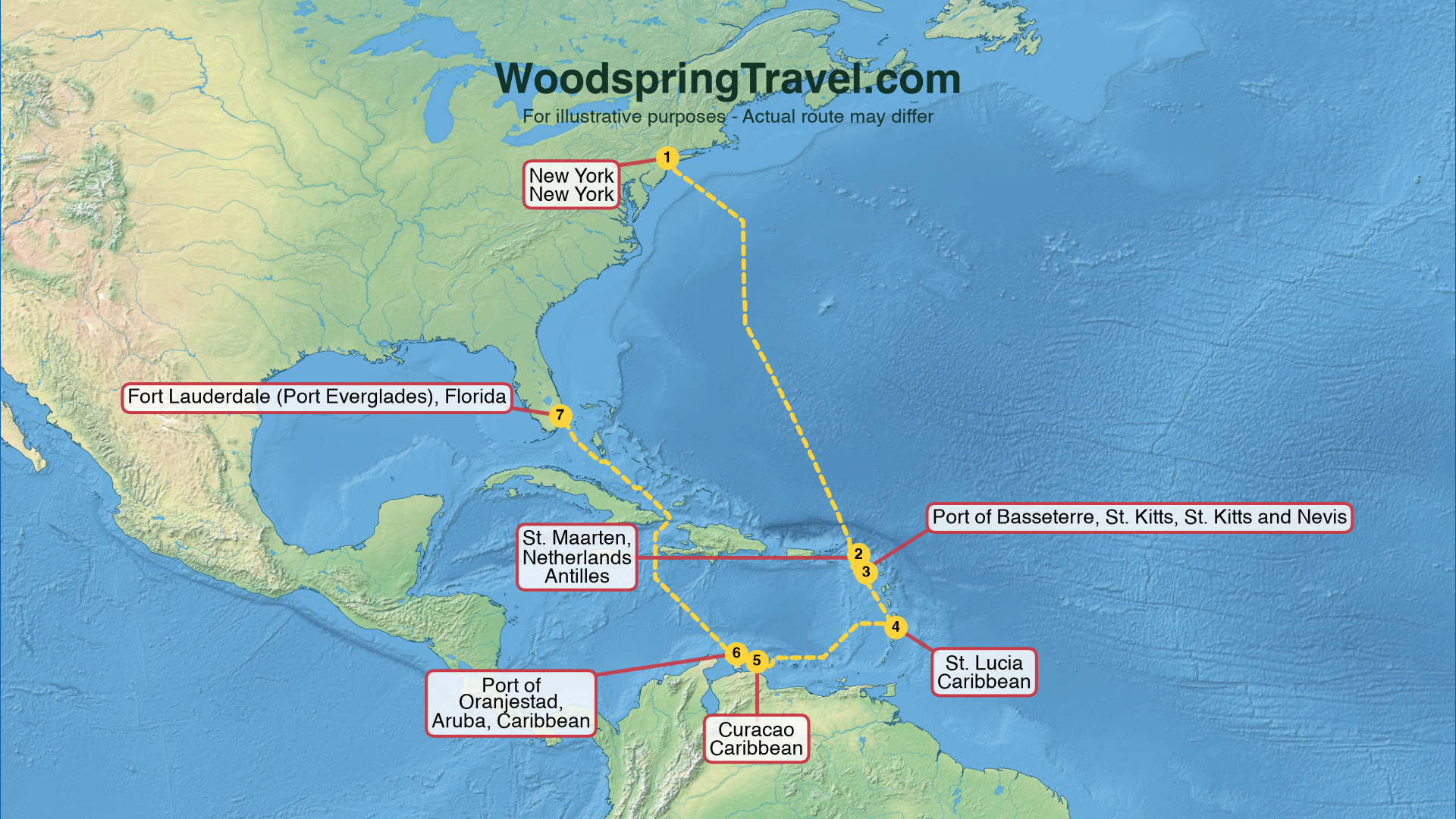 Route Illustration - Actual route may differ