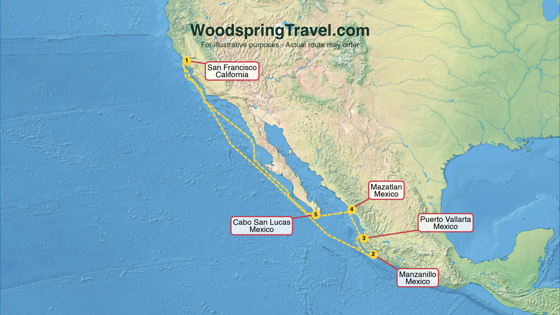 Route Illustration - Actual route may differ
