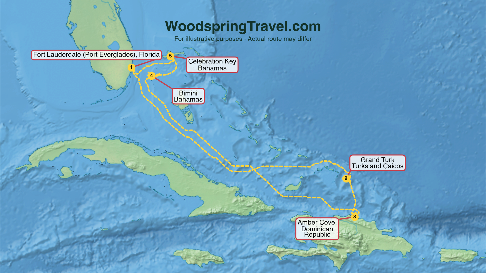 Route Illustration - Actual route may differ