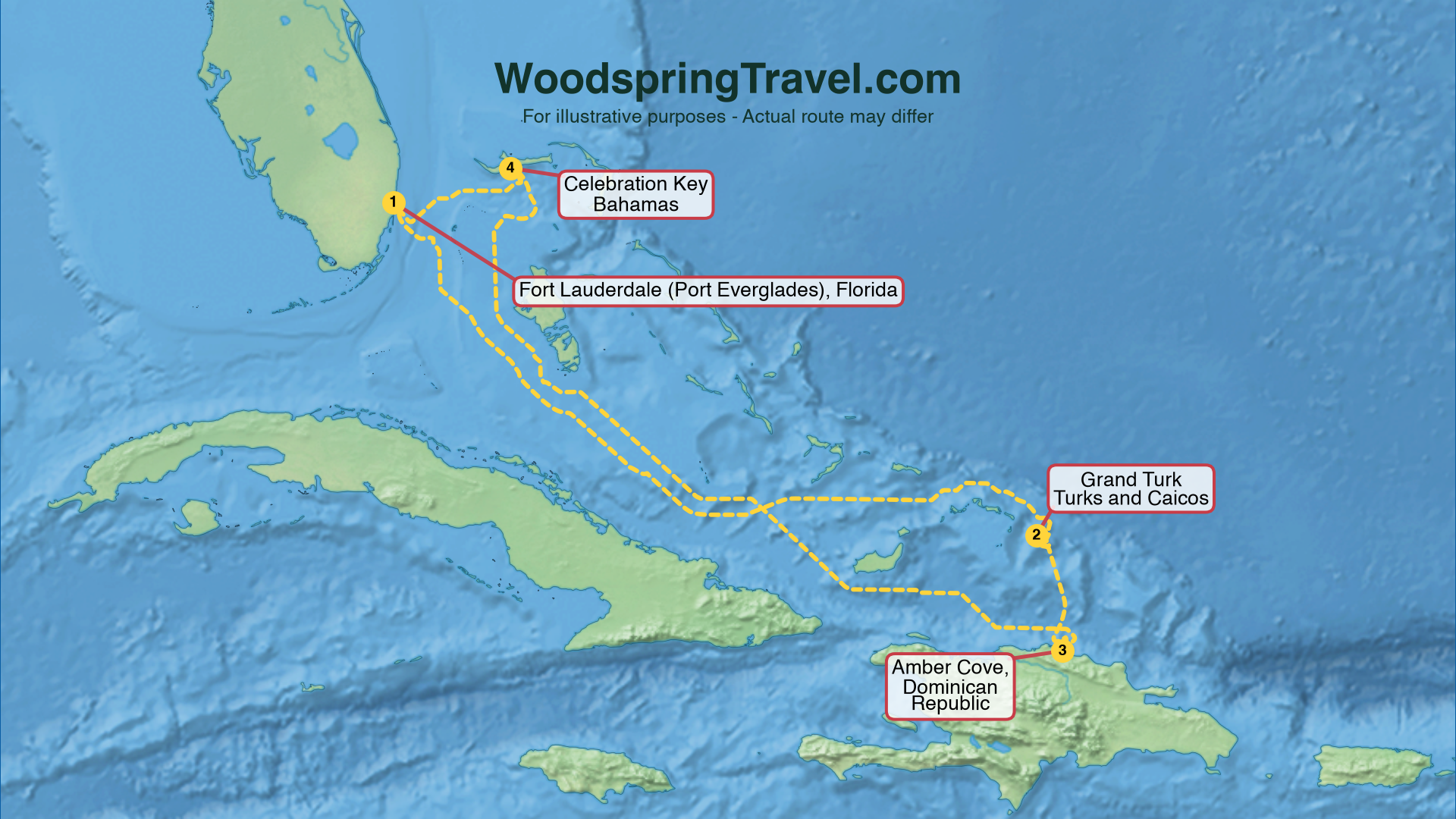 Route Illustration - Actual route may differ
