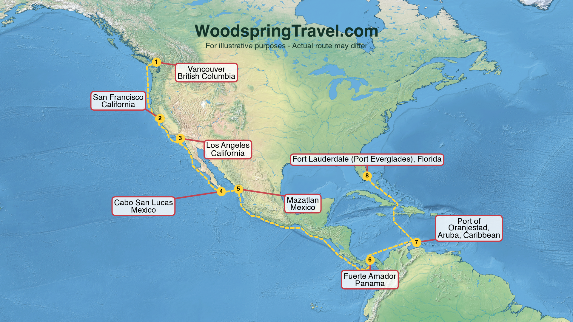 Route Illustration - Actual route may differ