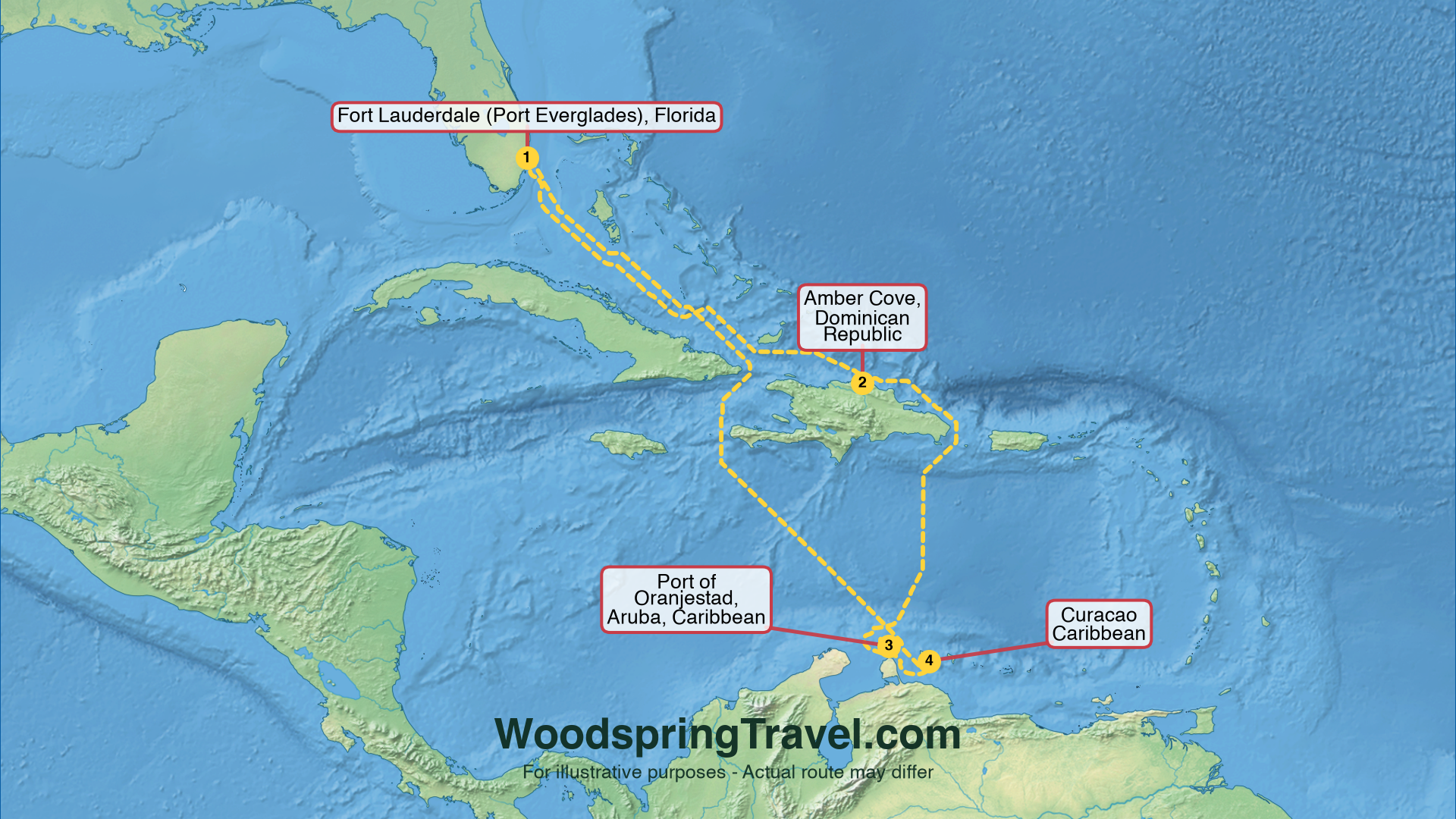 Route Illustration - Actual route may differ