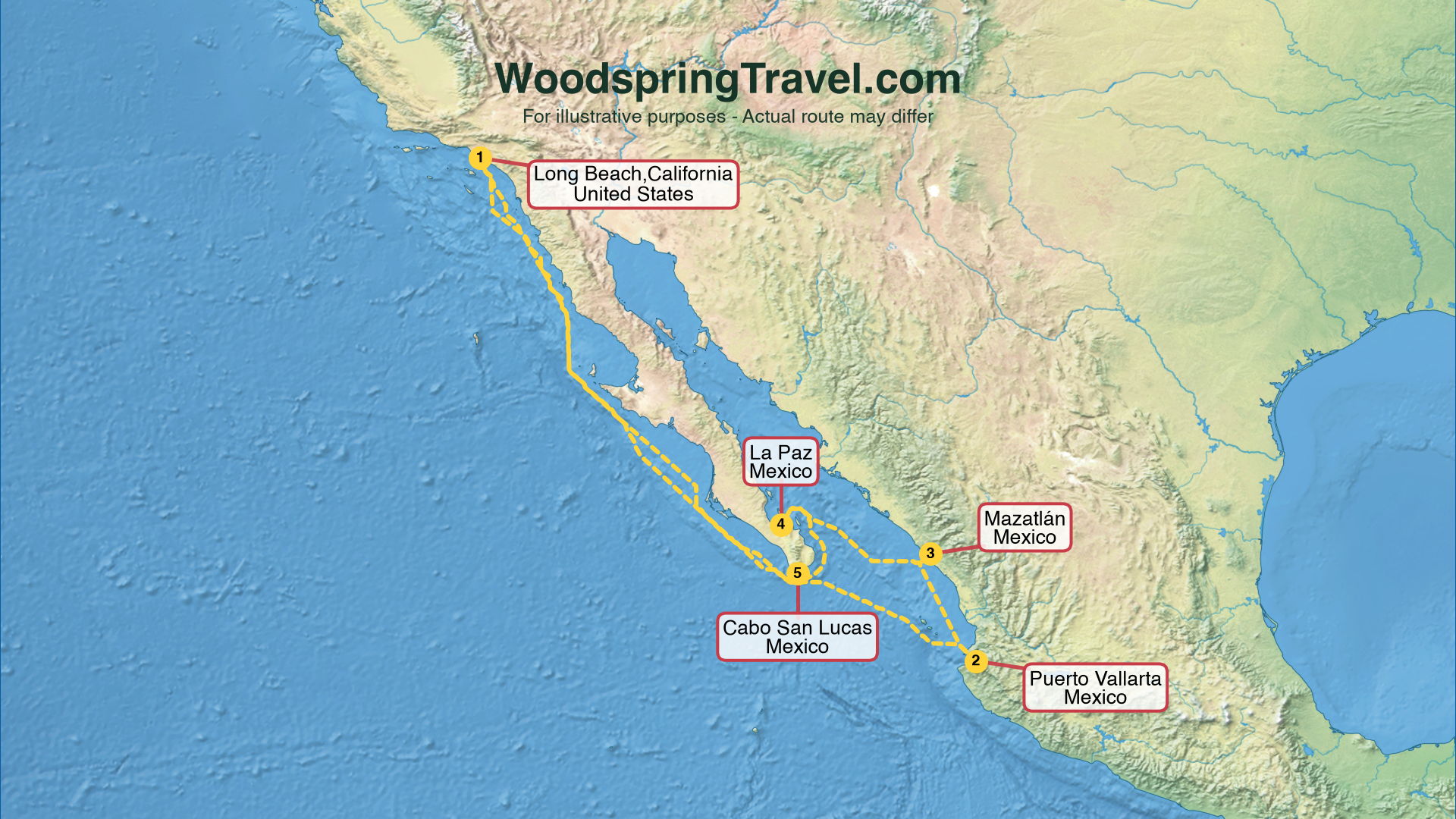 Route Illustration - Actual route may differ