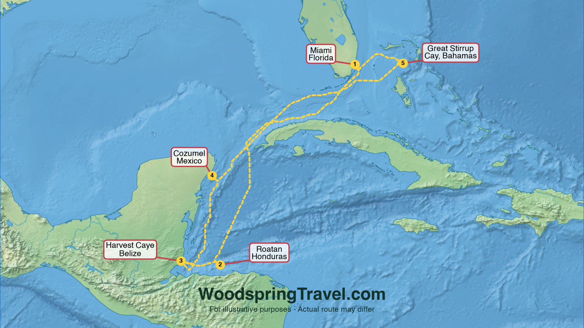 Route Illustration - Actual route may differ