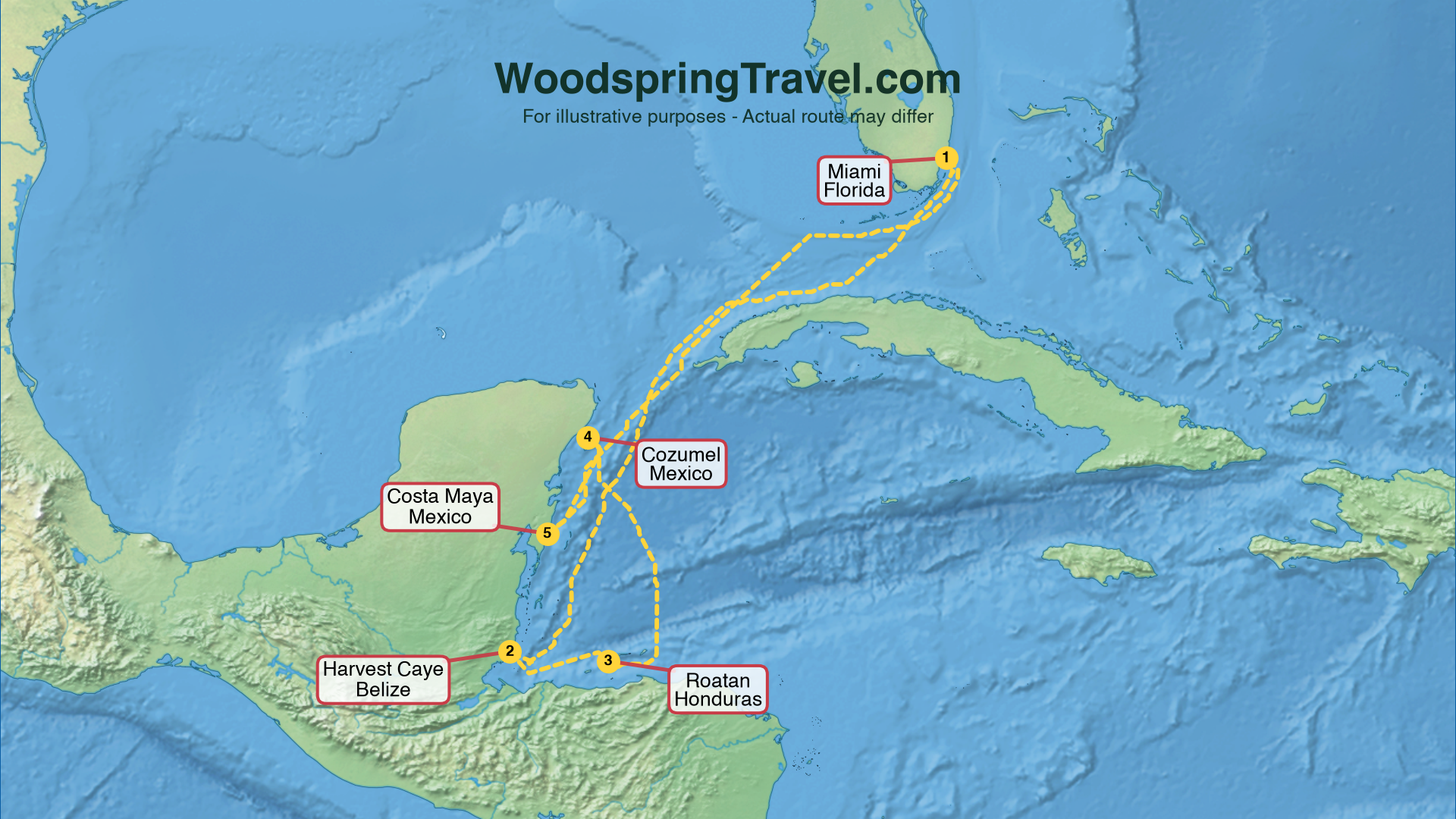 Route Illustration - Actual route may differ