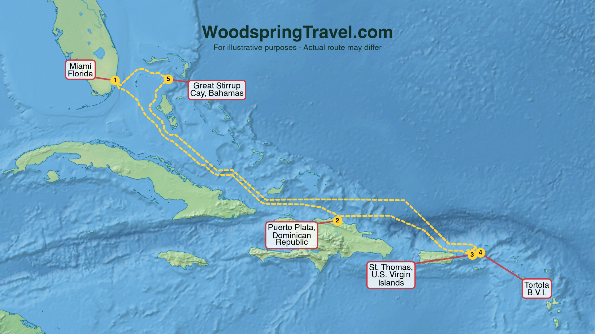 Route Illustration - Actual route may differ