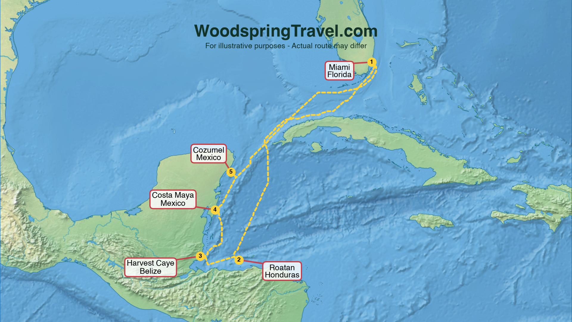 Route Illustration - Actual route may differ