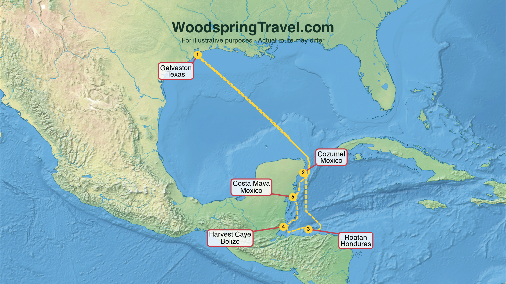 Route Illustration - Actual route may differ