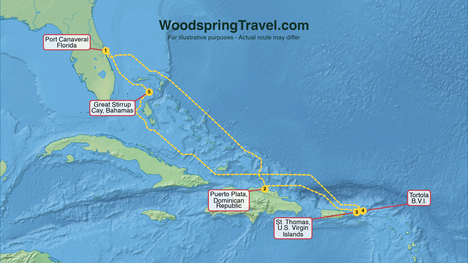 Route Illustration - Actual route may differ