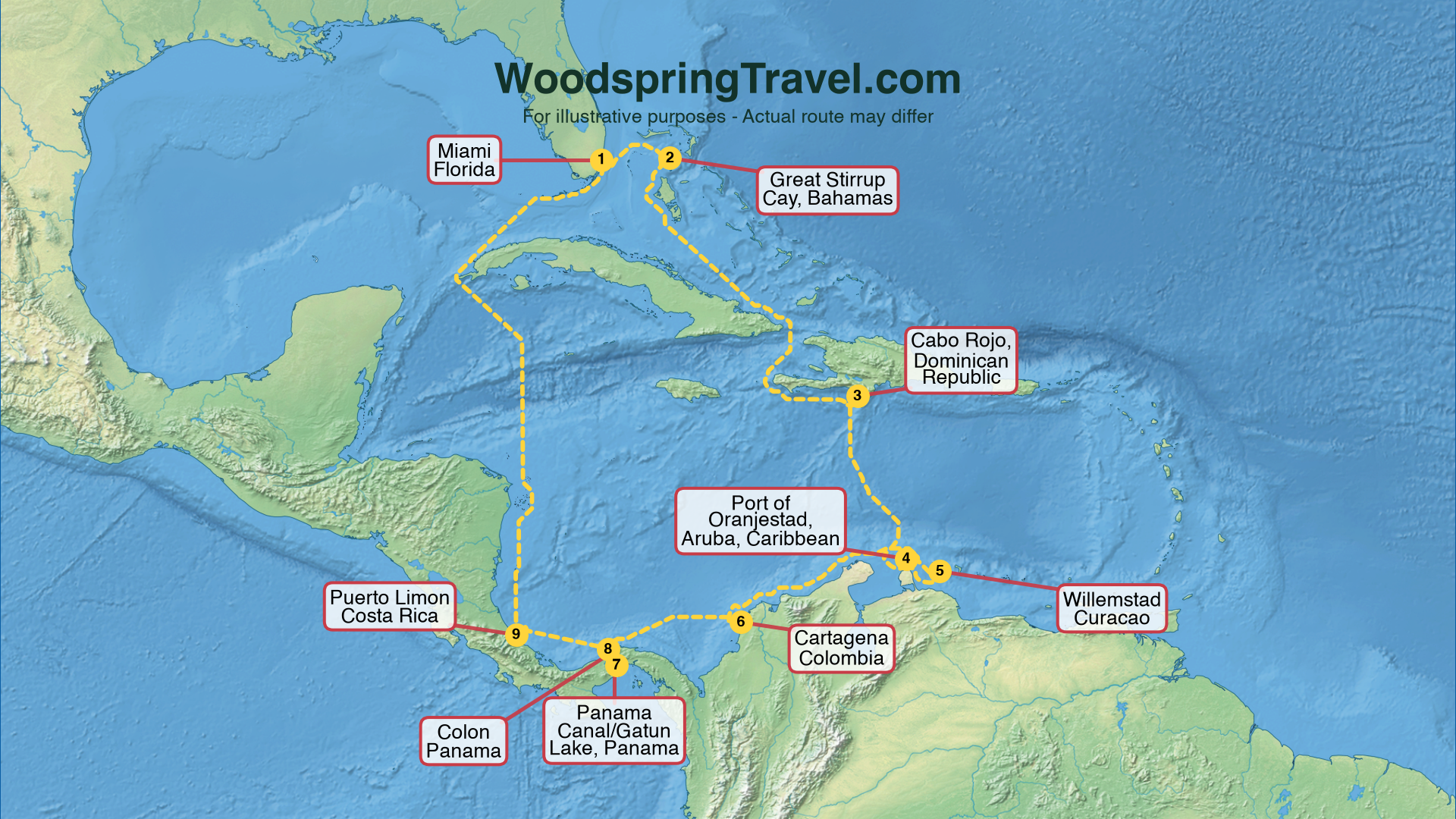 Route Illustration - Actual route may differ