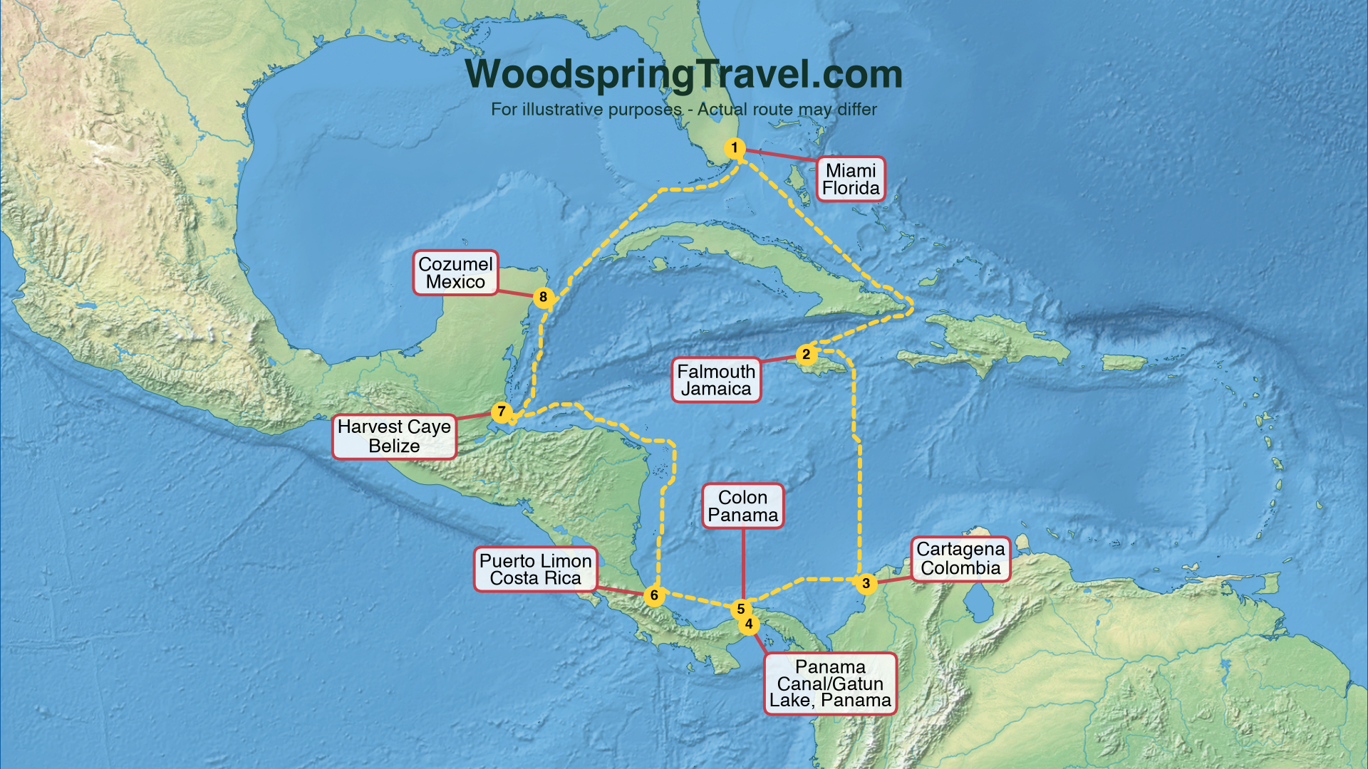 Route Illustration - Actual route may differ