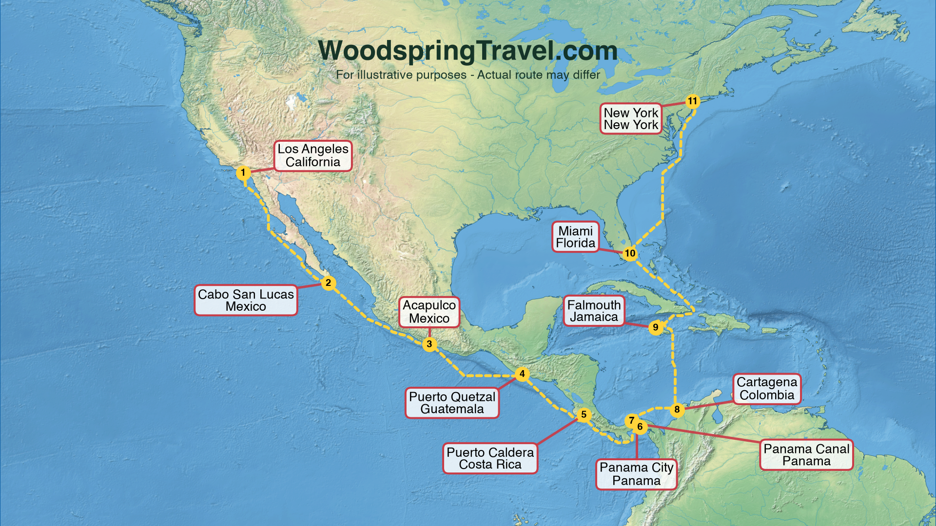 Route Illustration - Actual route may differ