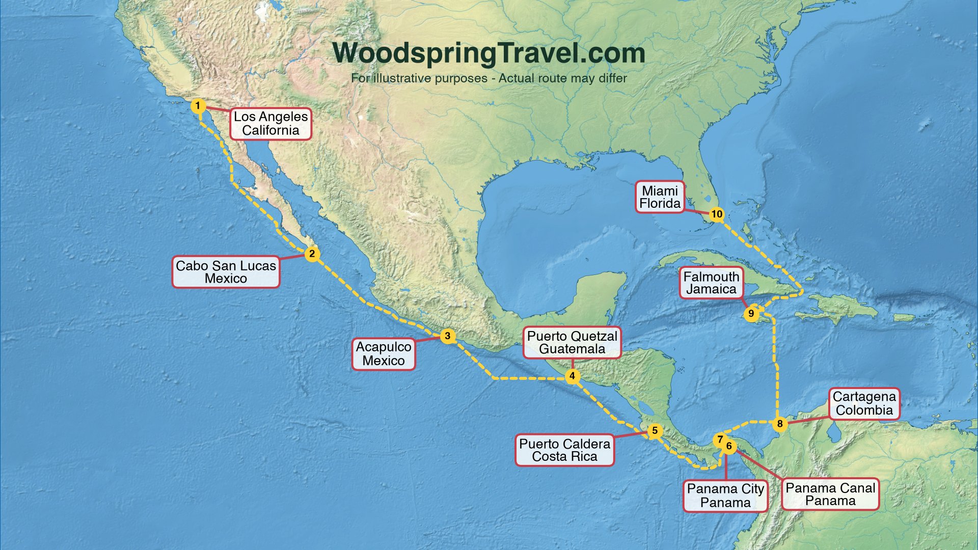 Route Illustration - Actual route may differ