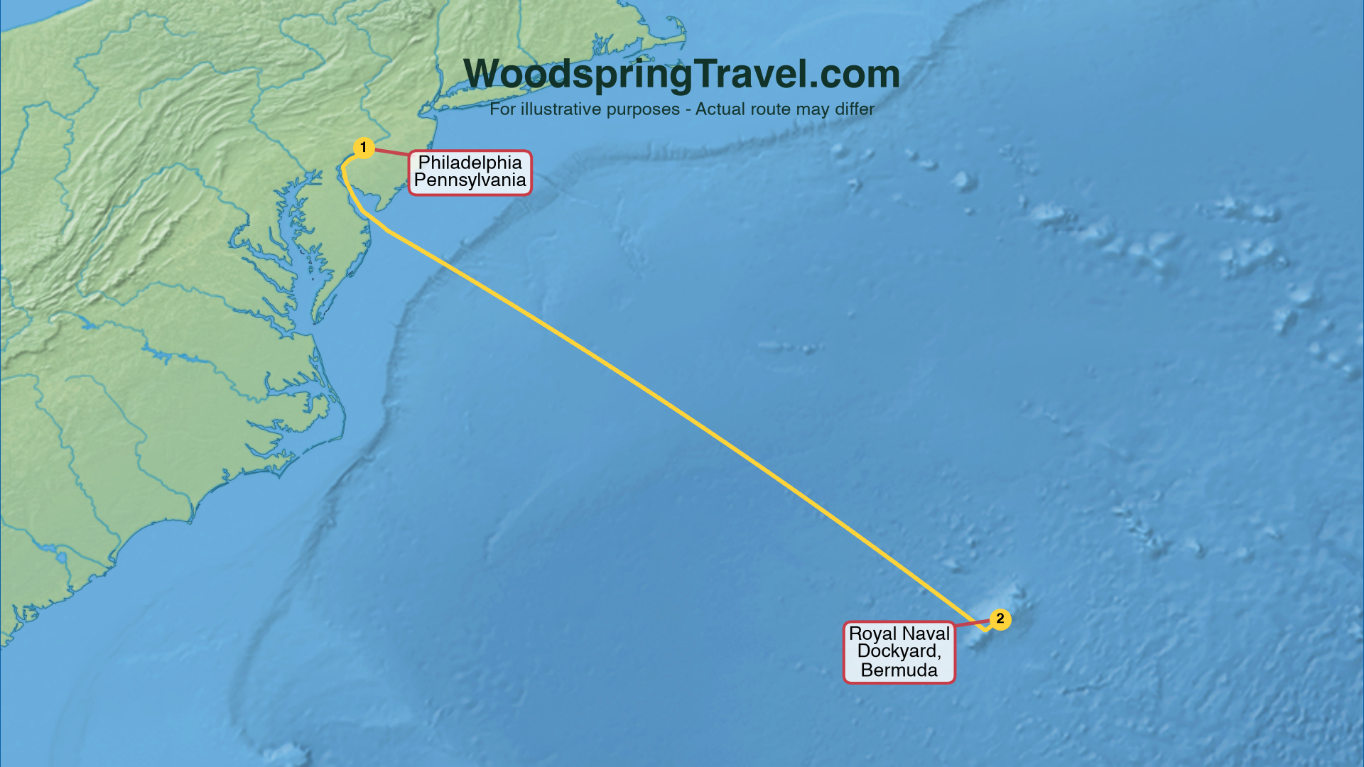 Route Illustration - Actual route may differ