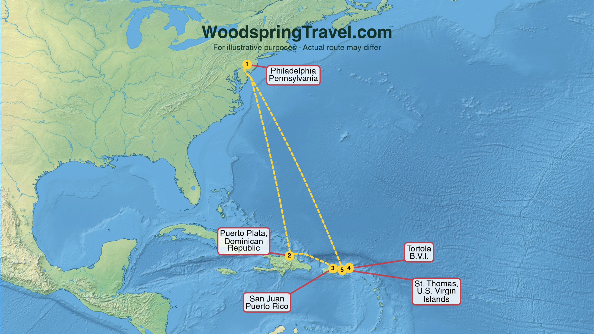 Route Illustration - Actual route may differ