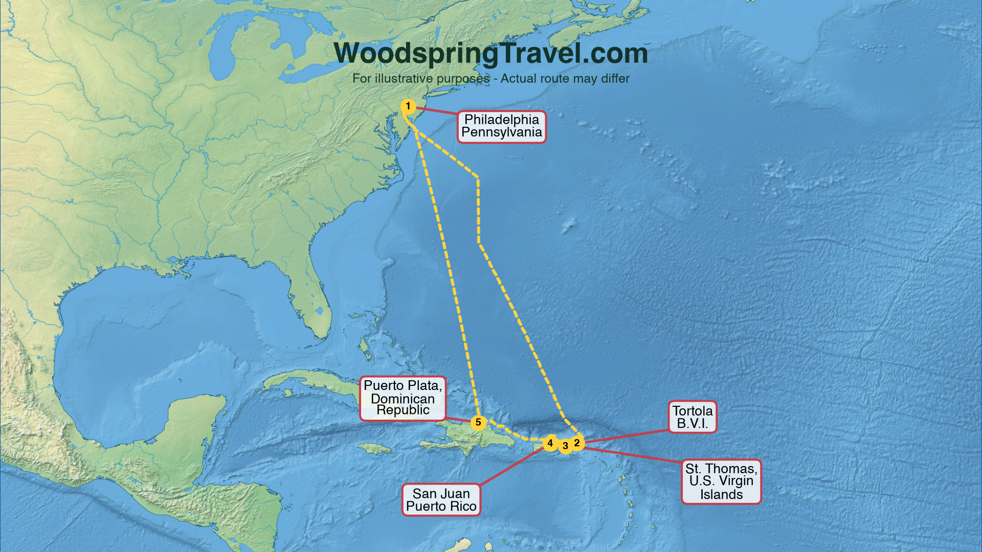 Route Illustration - Actual route may differ
