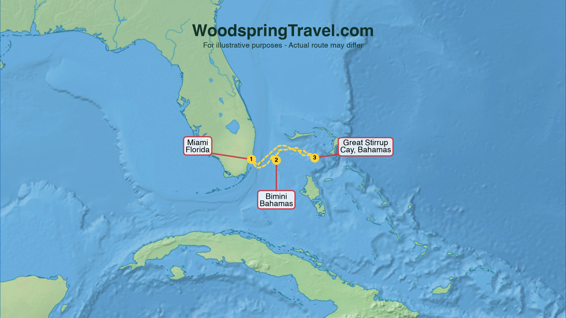 Route Illustration - Actual route may differ