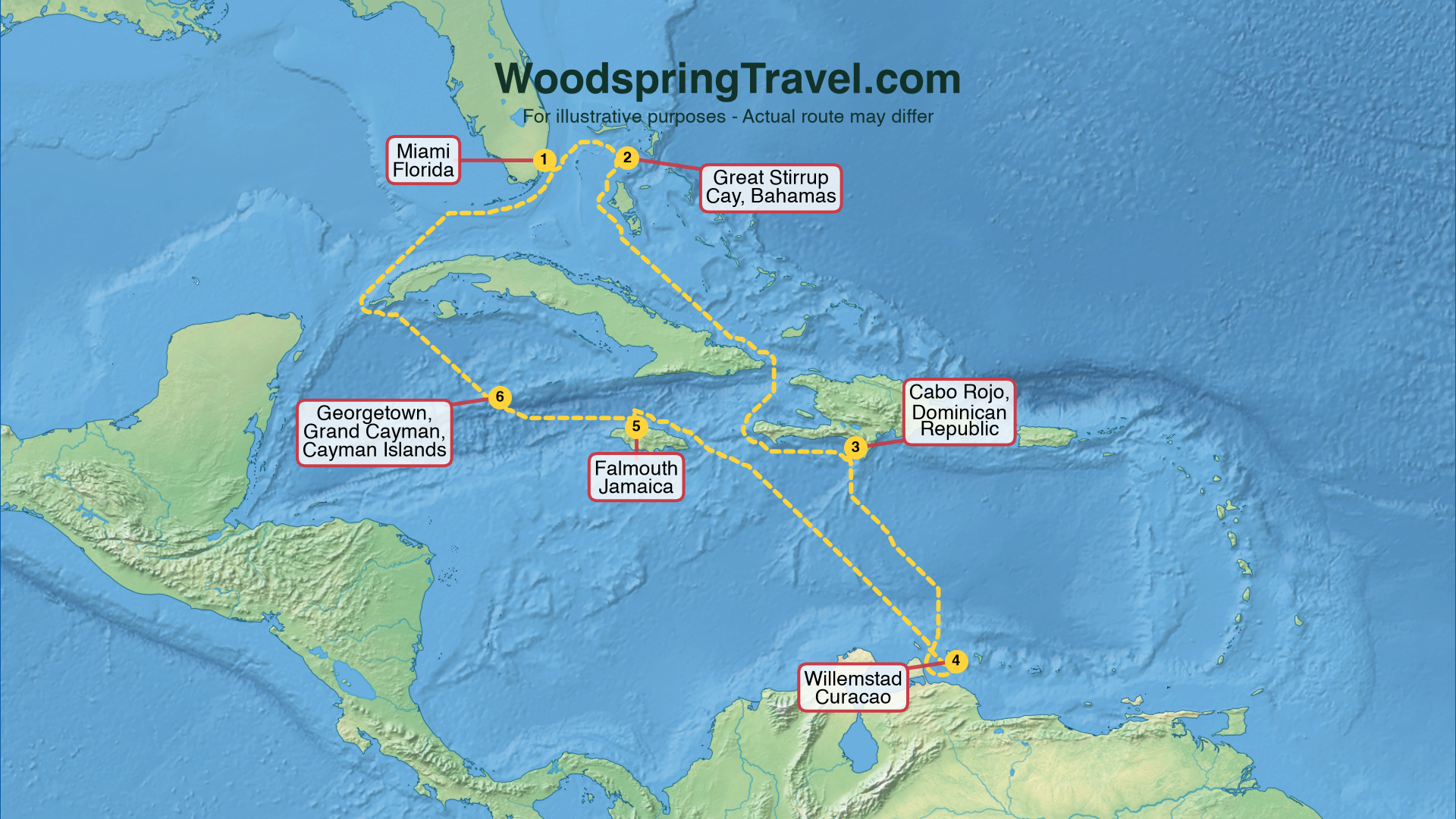 Route Illustration - Actual route may differ