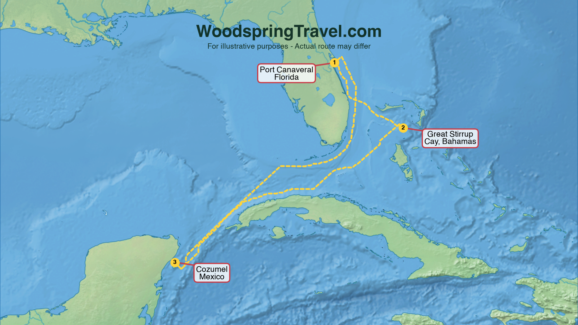 Route Illustration - Actual route may differ