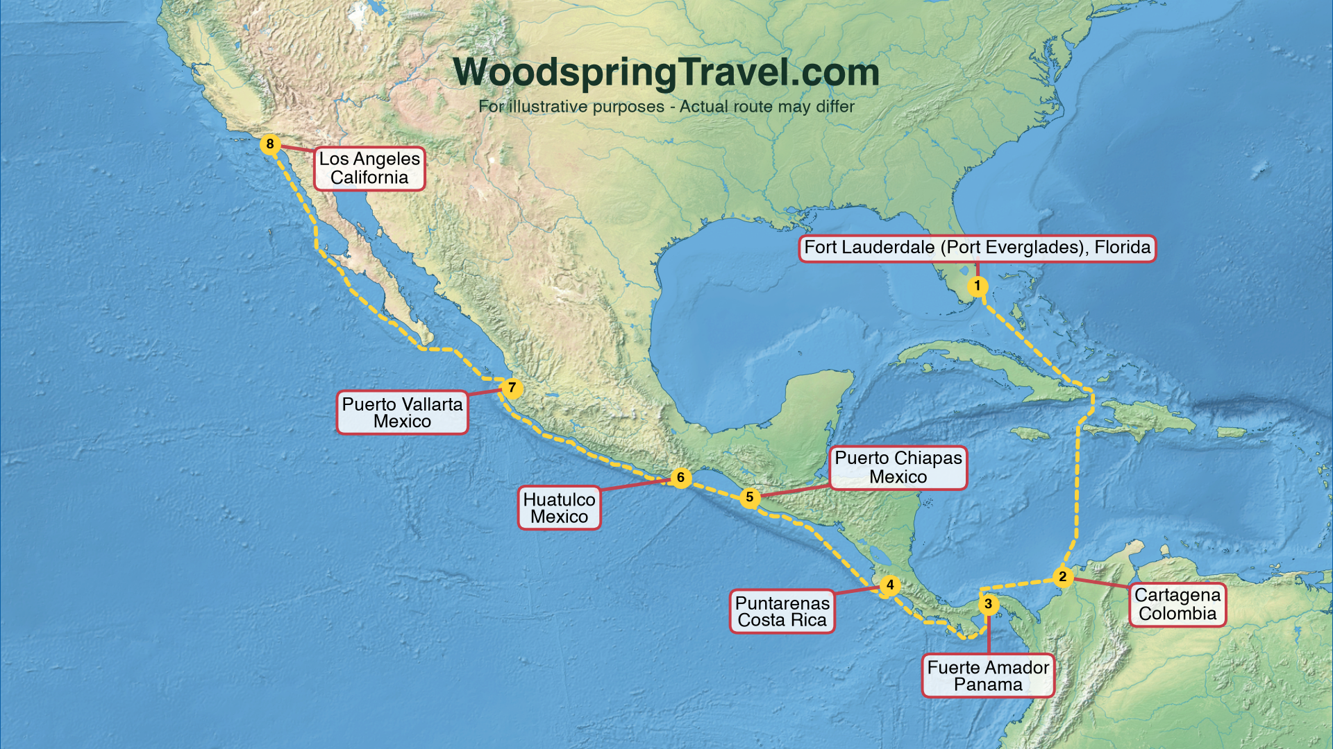 Route Illustration - Actual route may differ