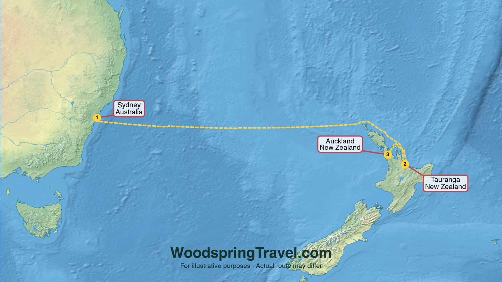 Route Illustration - Actual route may differ