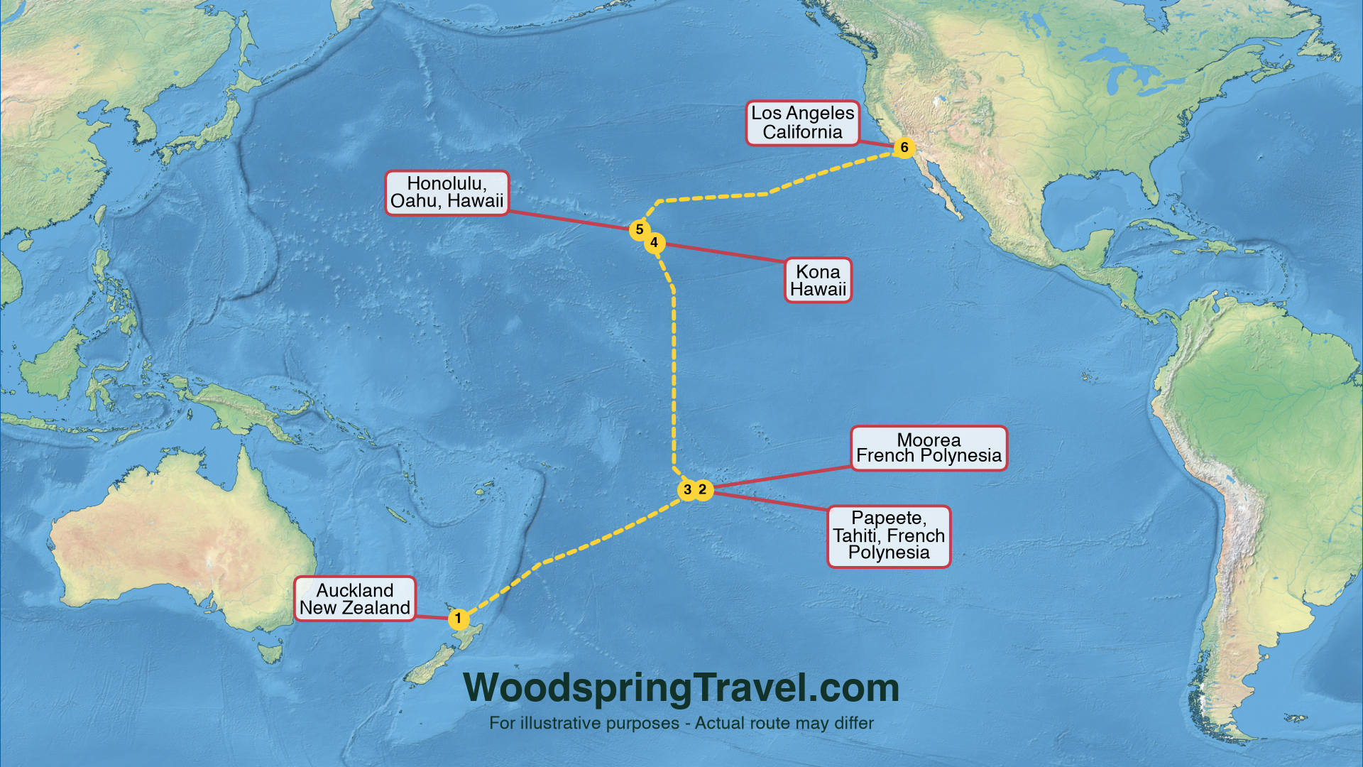 Route Illustration - Actual route may differ