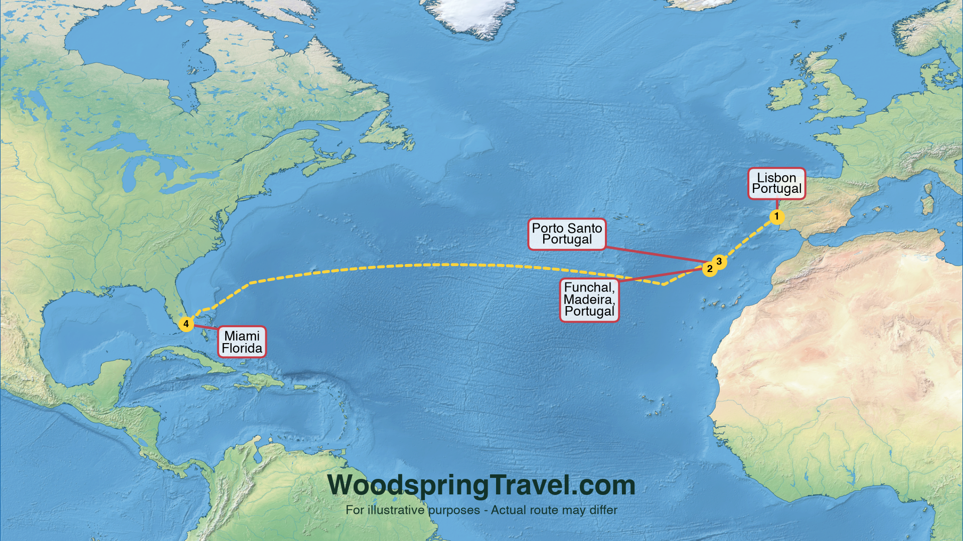 Route Illustration - Actual route may differ