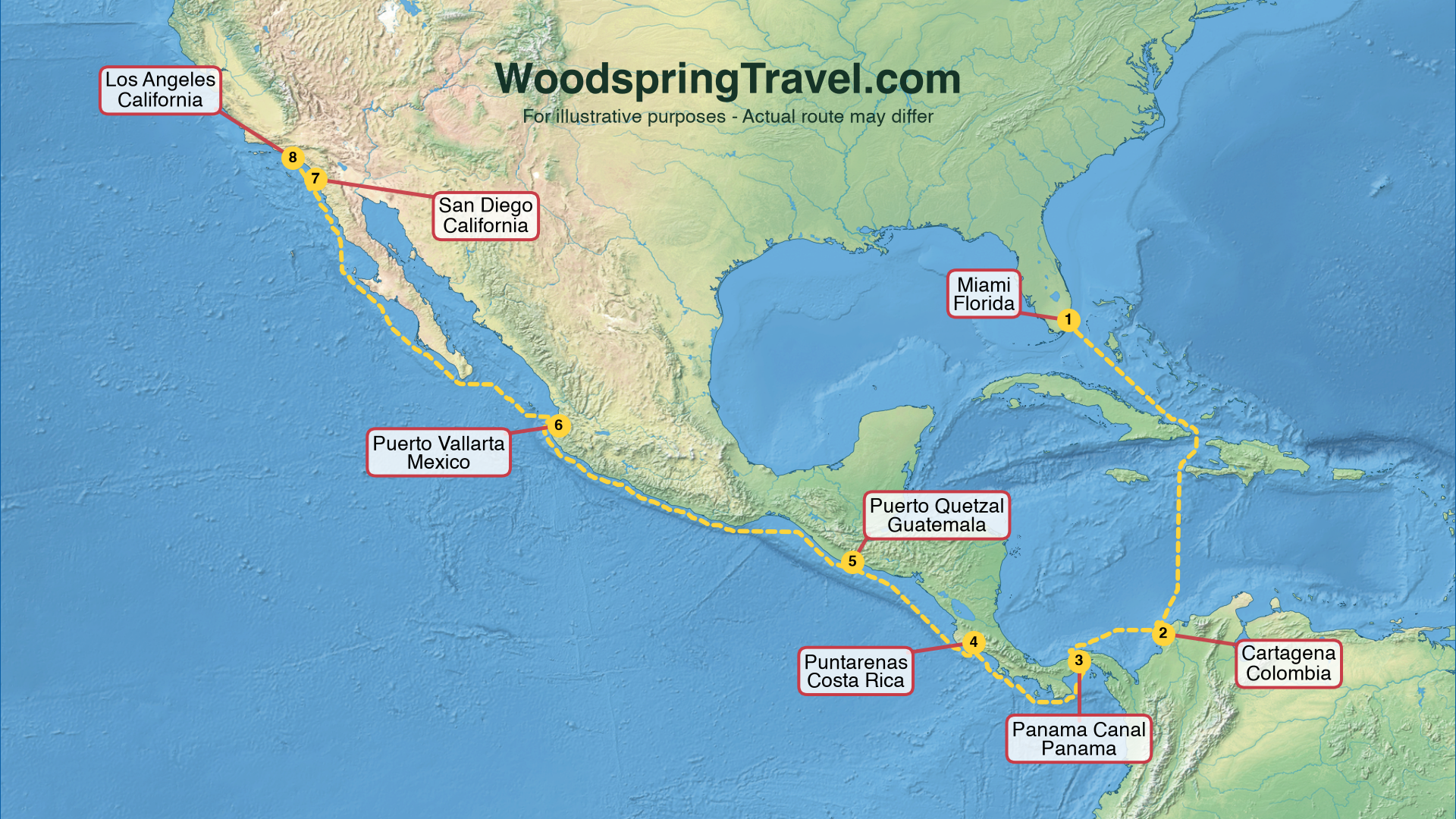 Route Illustration - Actual route may differ